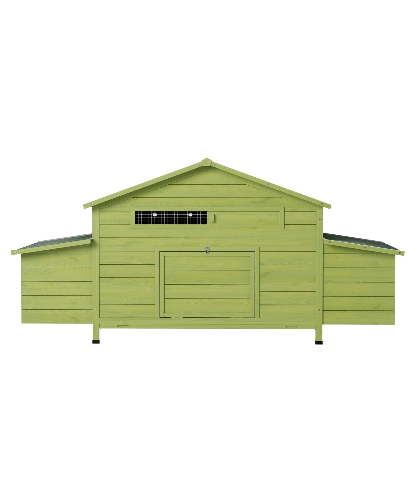70-Inch Wooden Chicken Coop With Nesting Box, Perch, And Run Doors (SAK74619)