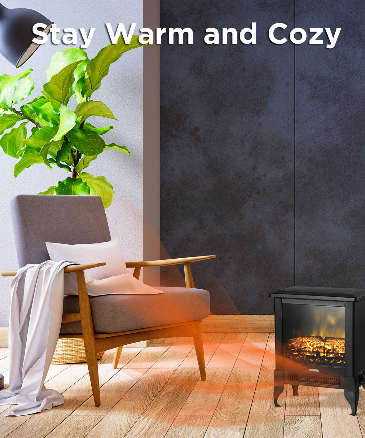 Suburbs TS17 Electric Fireplace Stove Heater
