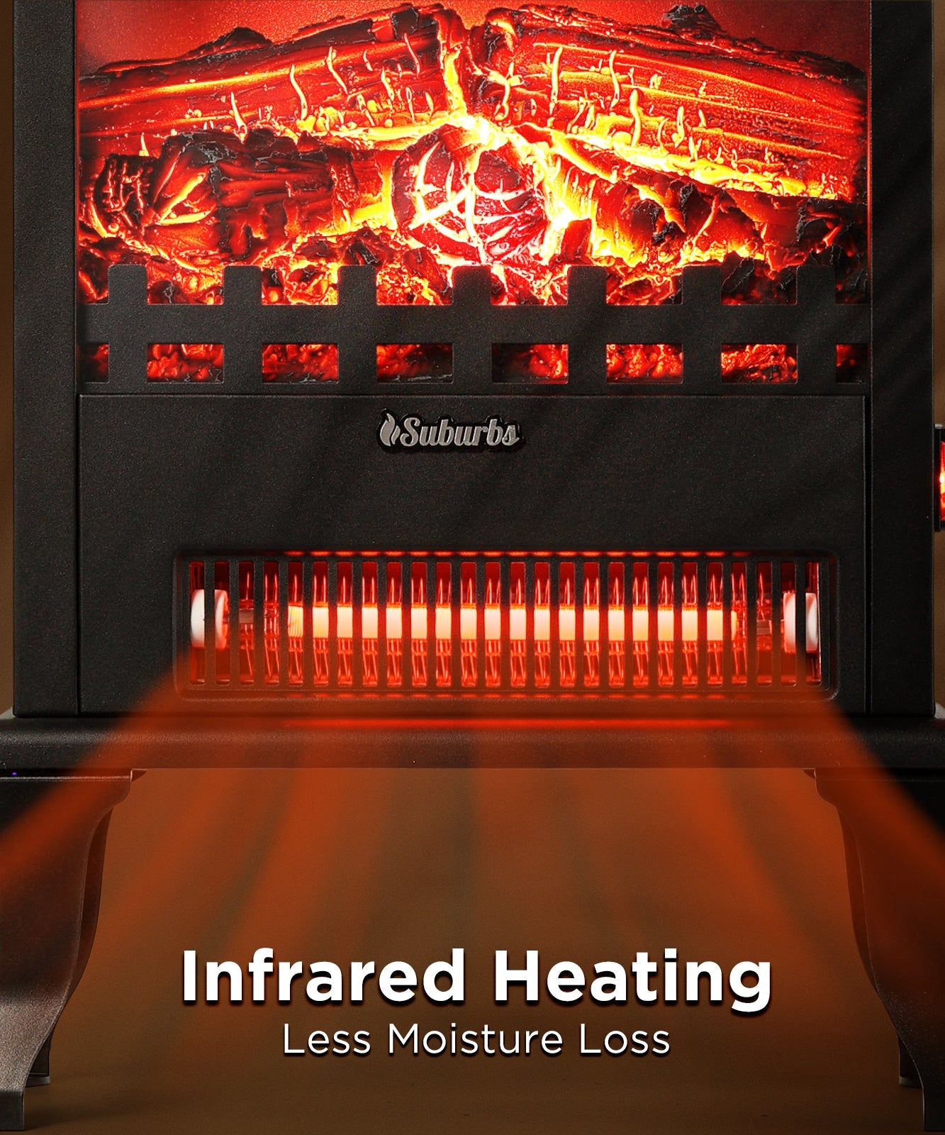Suburbs TS17Q Electric Fireplace Stove Heater