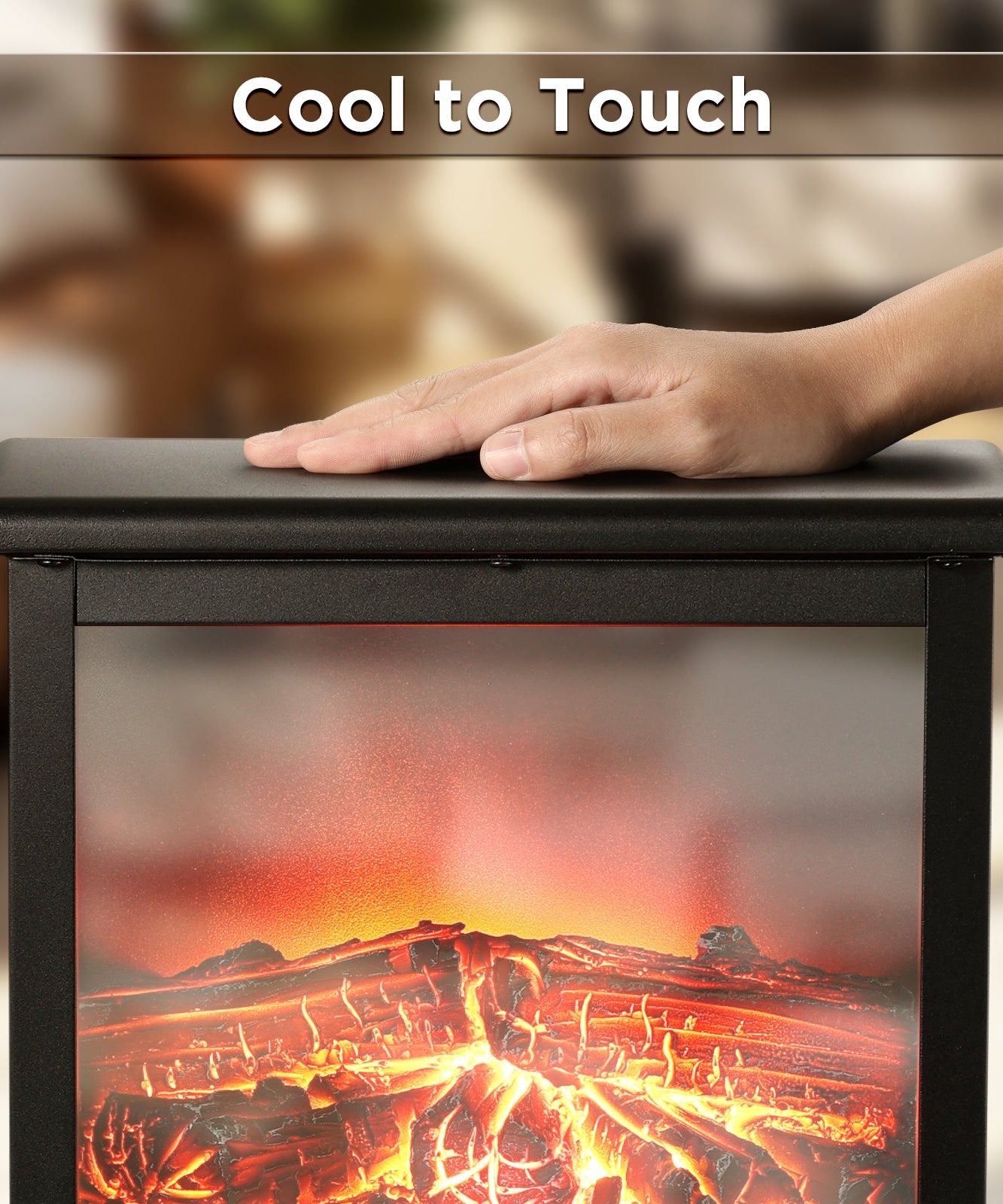 (Open Box) Suburbs TS17Q Electric Fireplace Stove Heater