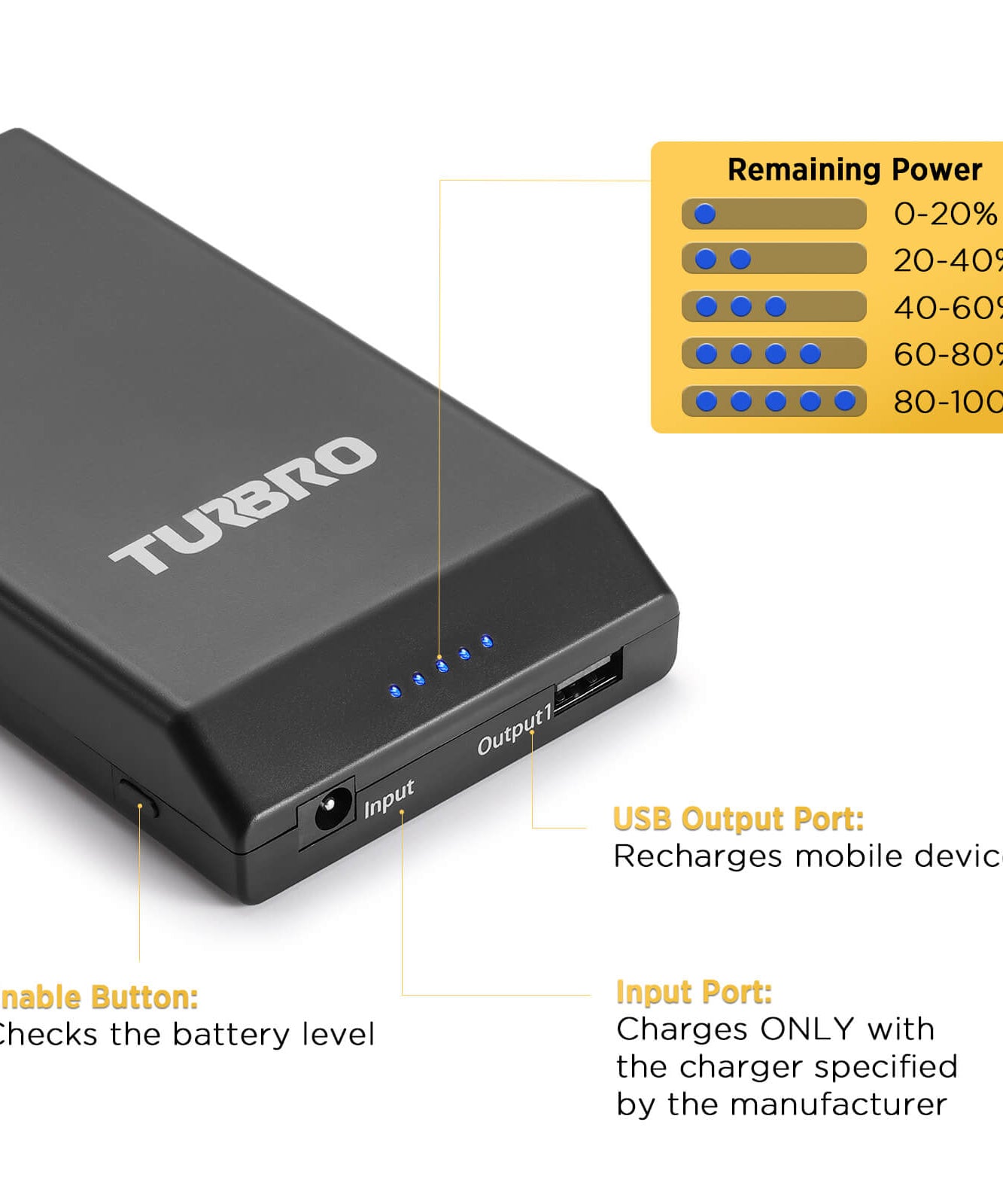 AirSupply MS12 Replacement Battery, 19,200mAh Rechargeable, 50-Hour Runtime