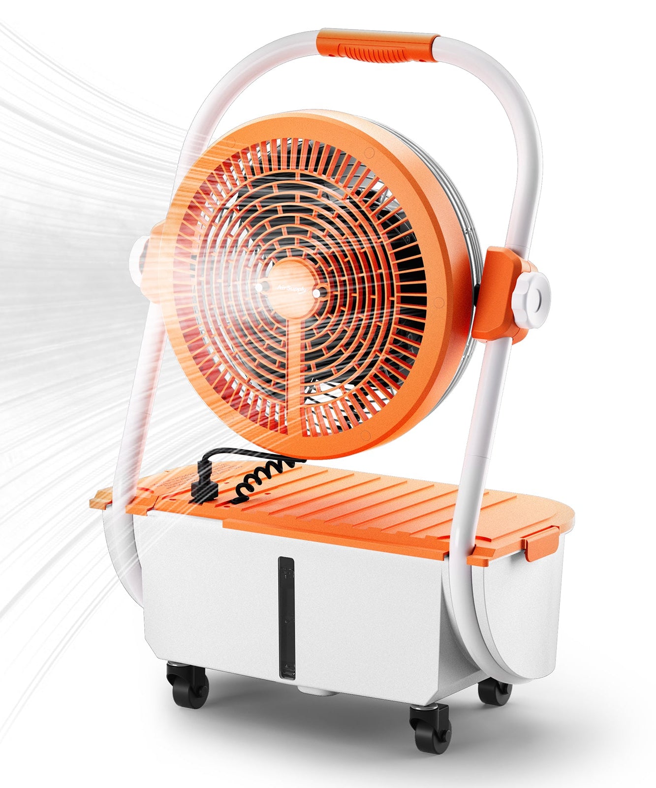 (Open Box) AirSupply MS12 Portable Mist Fan, 19,200mAh Battery & 2.9-Gallon Tank