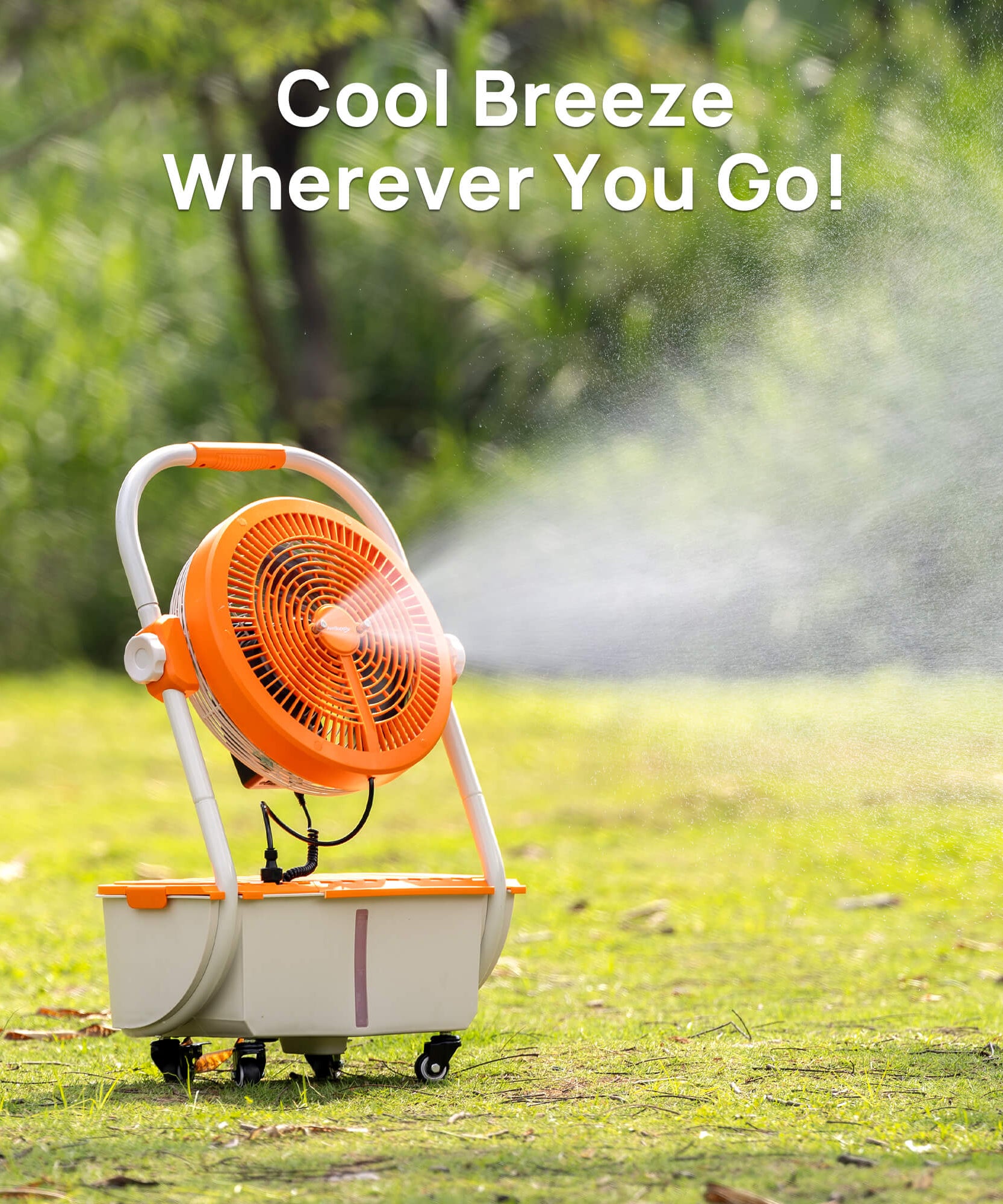 AirSupply MS12 Portable Mist Fan, 11L Tank & Up to 50H Runtime