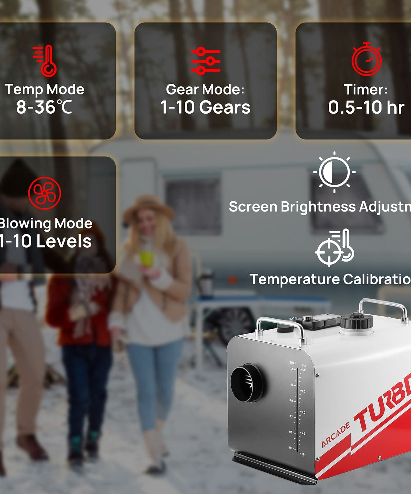 Arcade H8BP Diesel Heater - European version