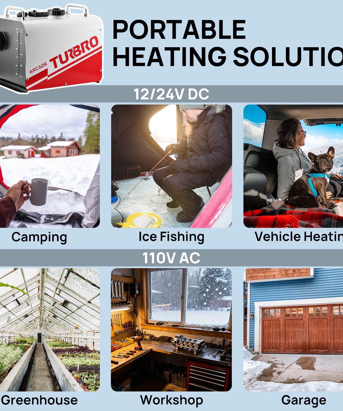 Arcade H8BP Diesel Heater - European version