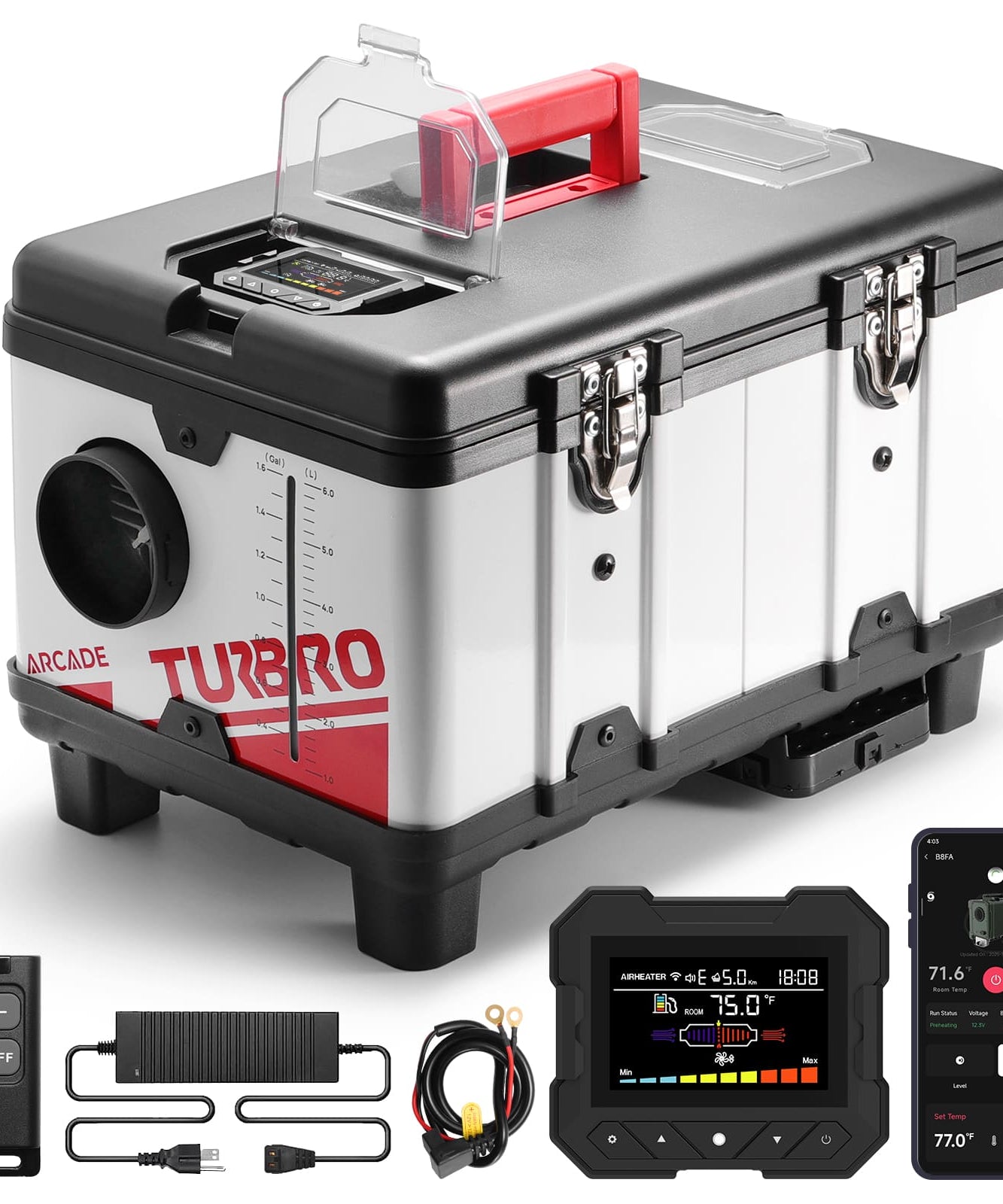 Arcade T8BP Diesel Heater, 9kW Triple Power, Toolbox Design