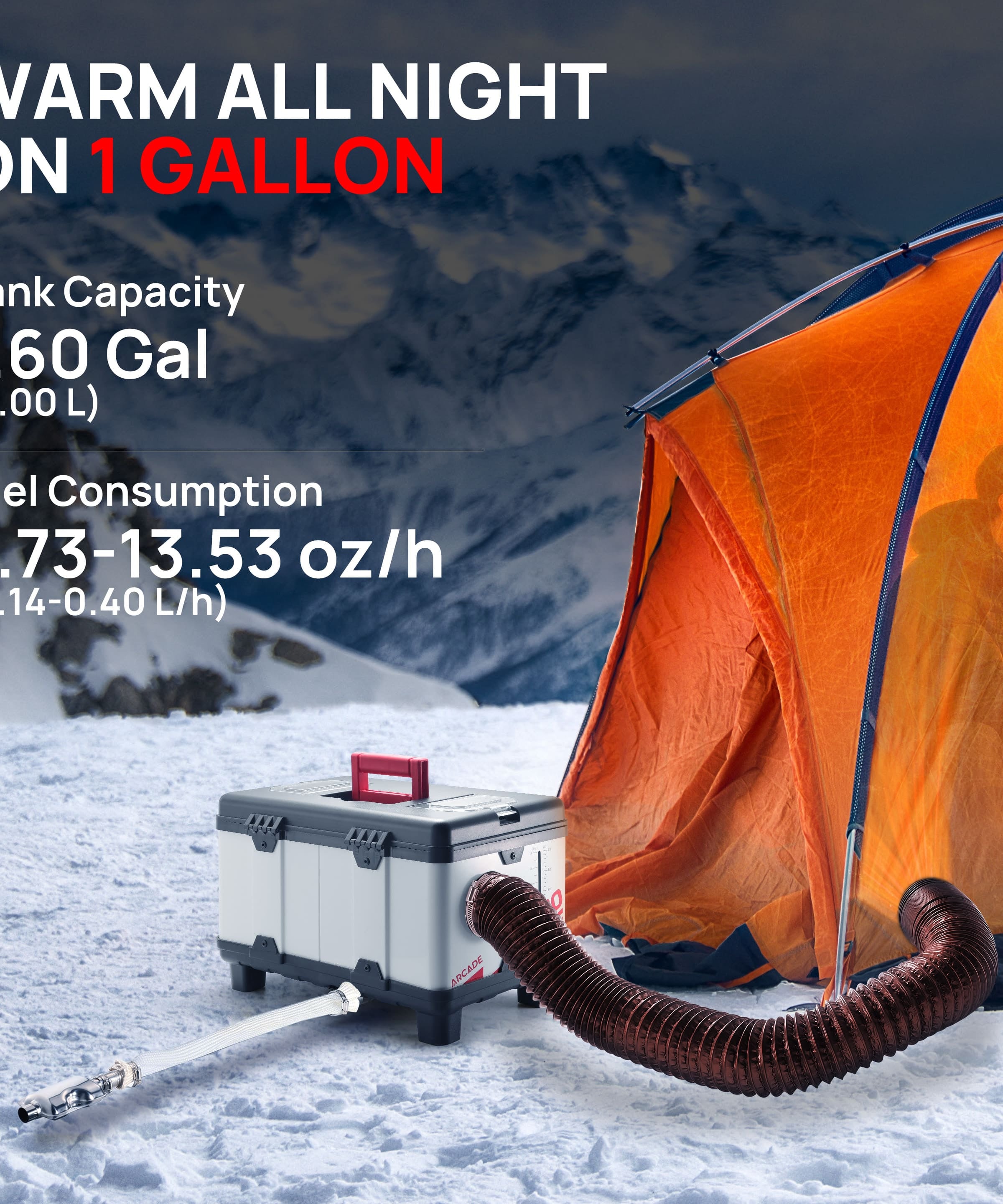 Arcade T8BP Diesel Heater, 9kW Triple Power, Toolbox Design