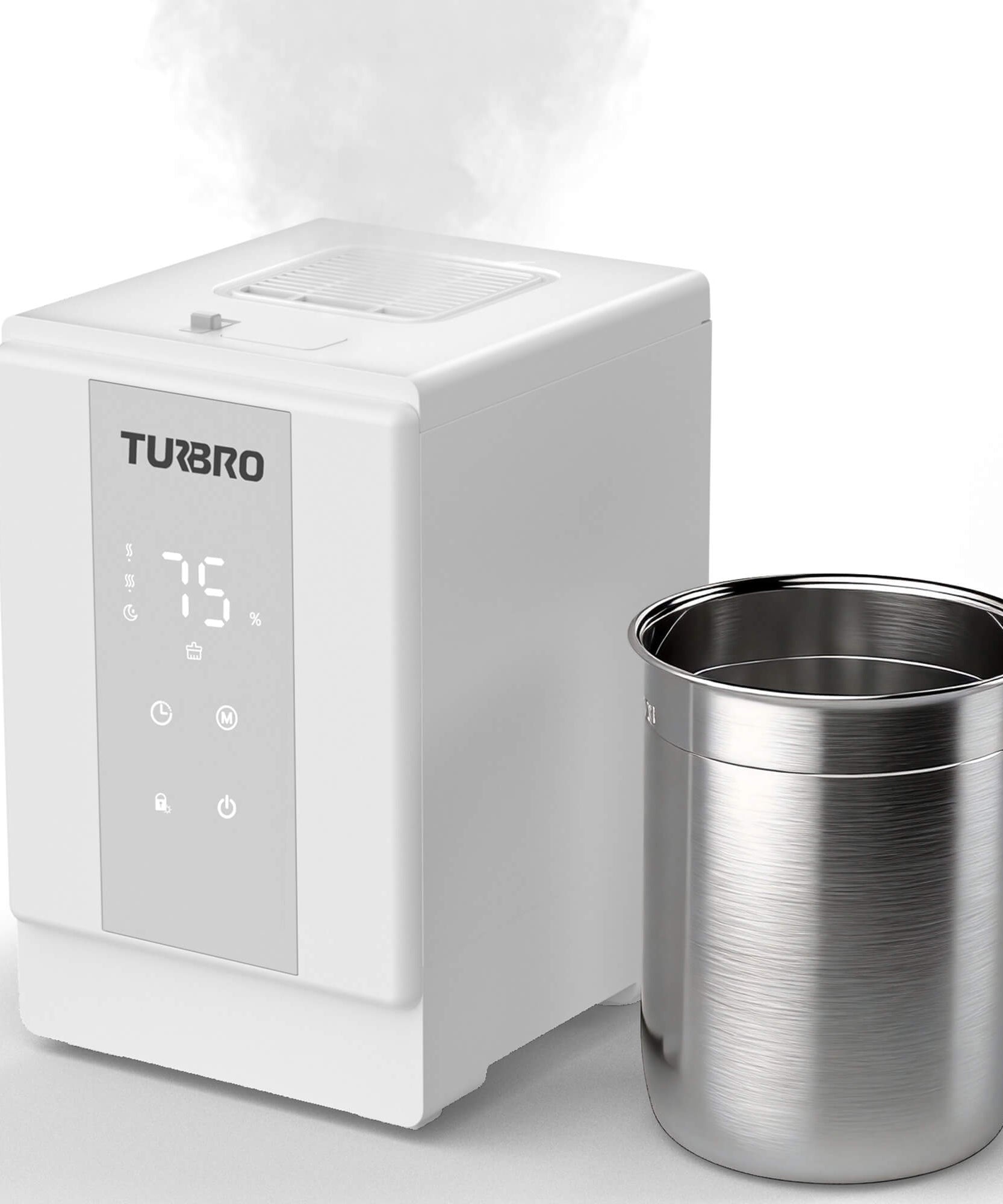 Greenland 4L Stainless Steel Steam Warm Mist Humidifier