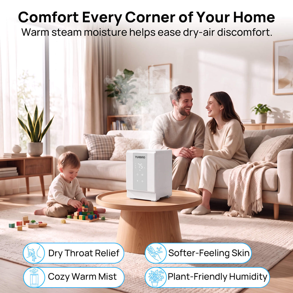 Greenland 4L Stainless Steel Steam Warm Mist Humidifier