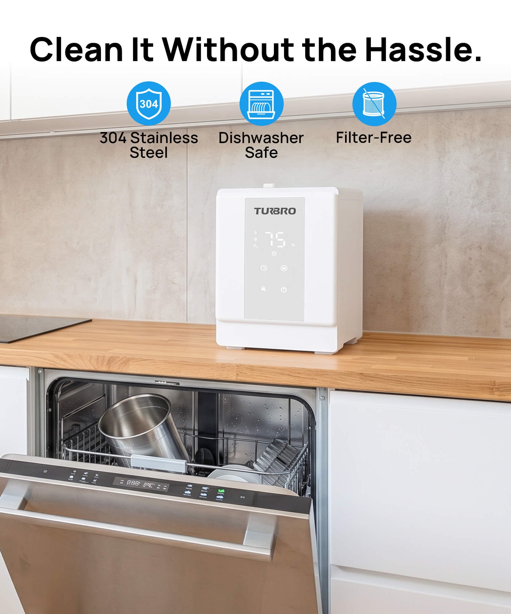 Greenland 4L Stainless Steel Steam Warm Mist Humidifier