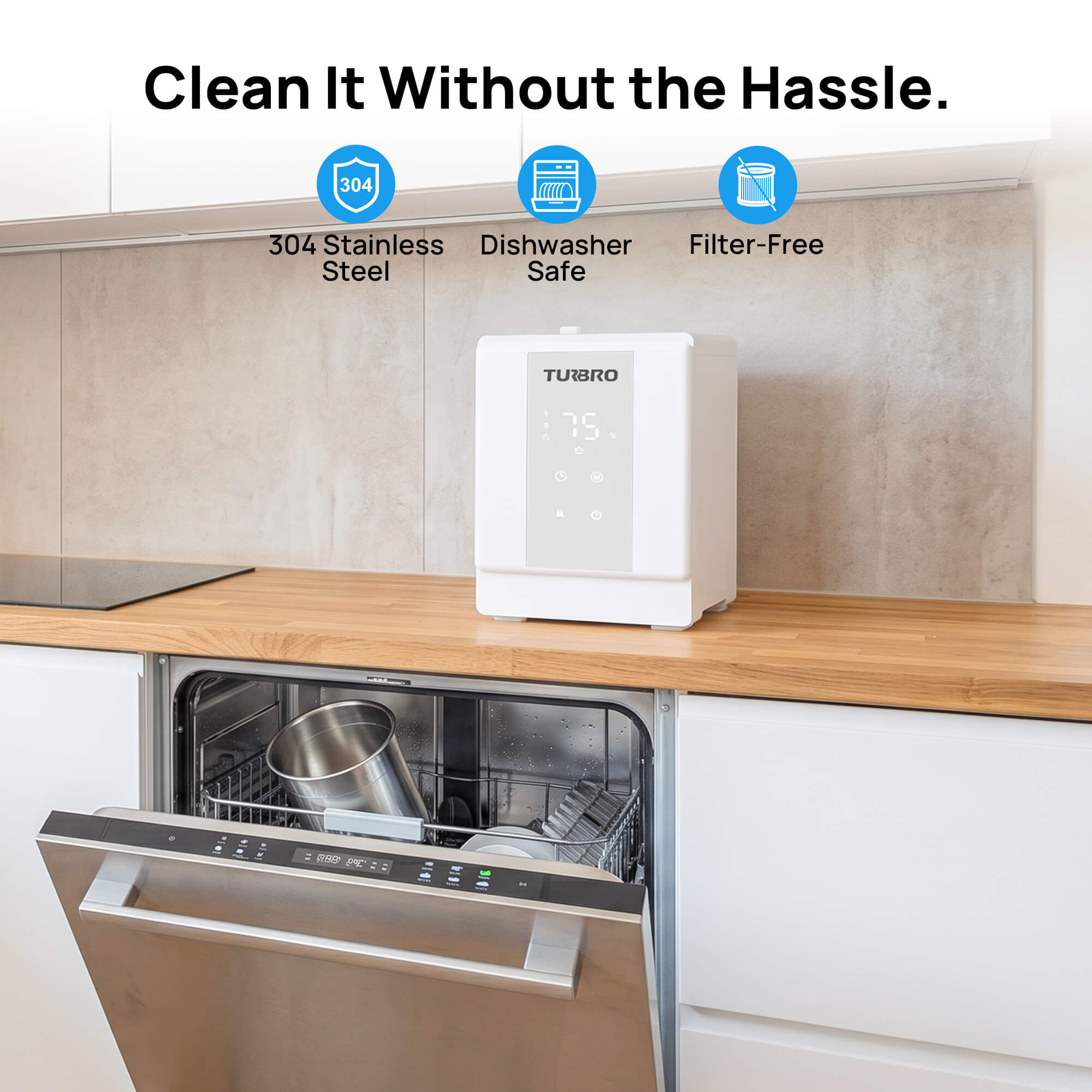 Greenland 4L Stainless Steel Steam Warm Mist Humidifier