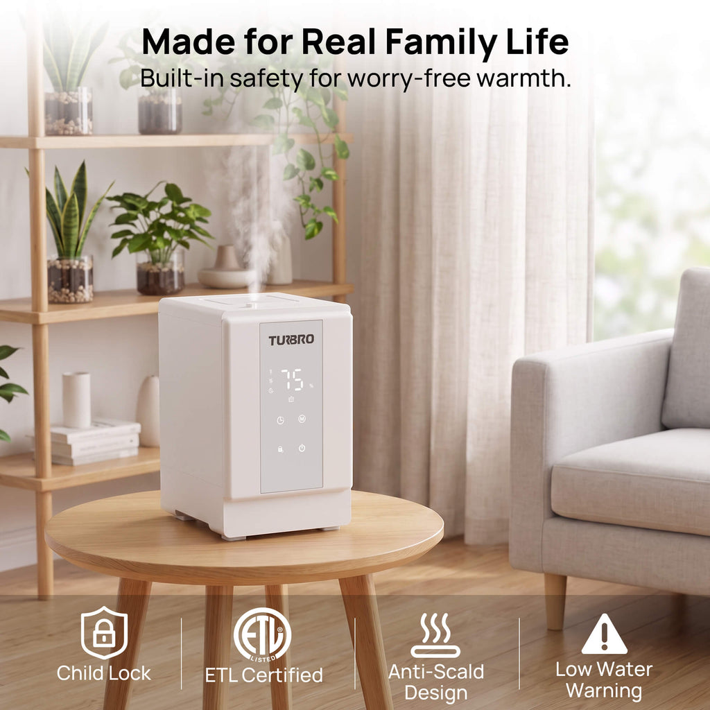 Greenland 4L Stainless Steel Steam Warm Mist Humidifier