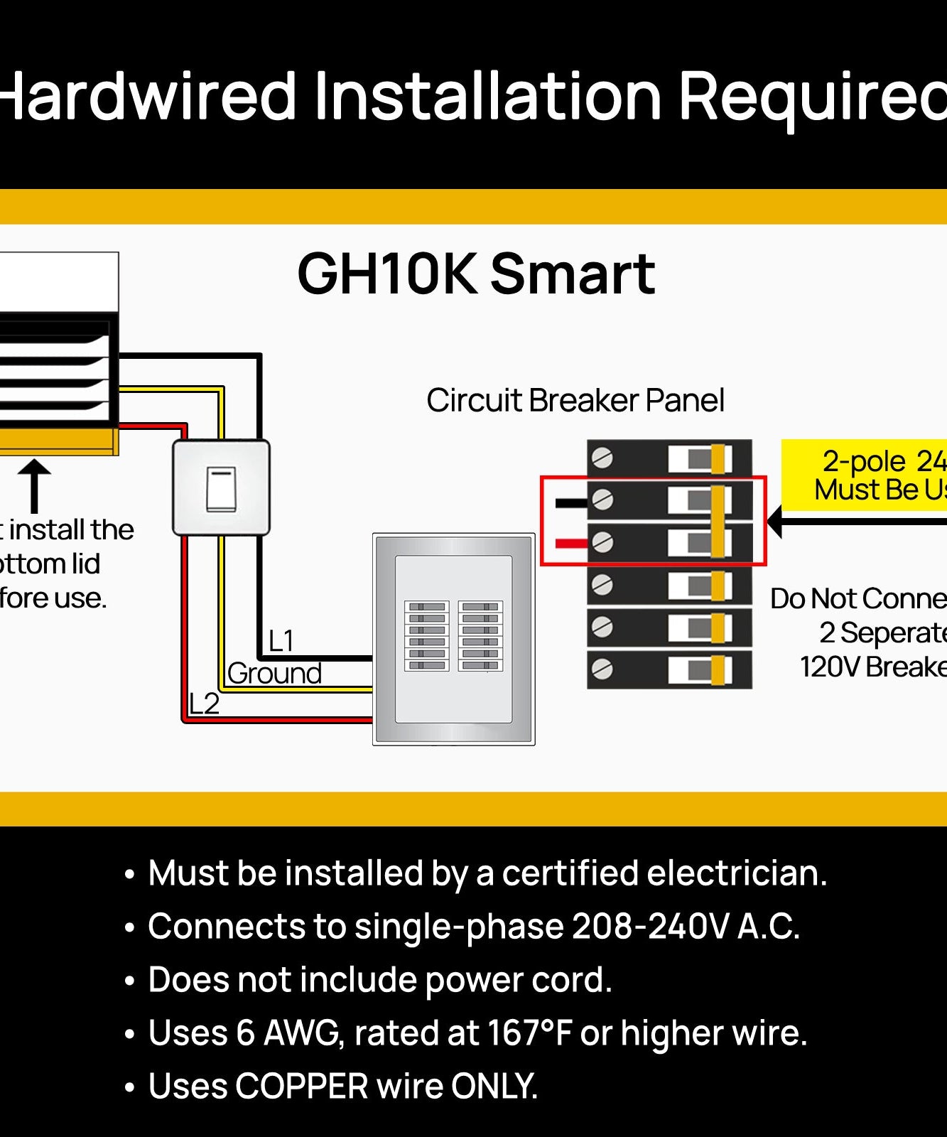 Neighborhood GH10K & GH15K Smart Garage Heater - WiFi Enable