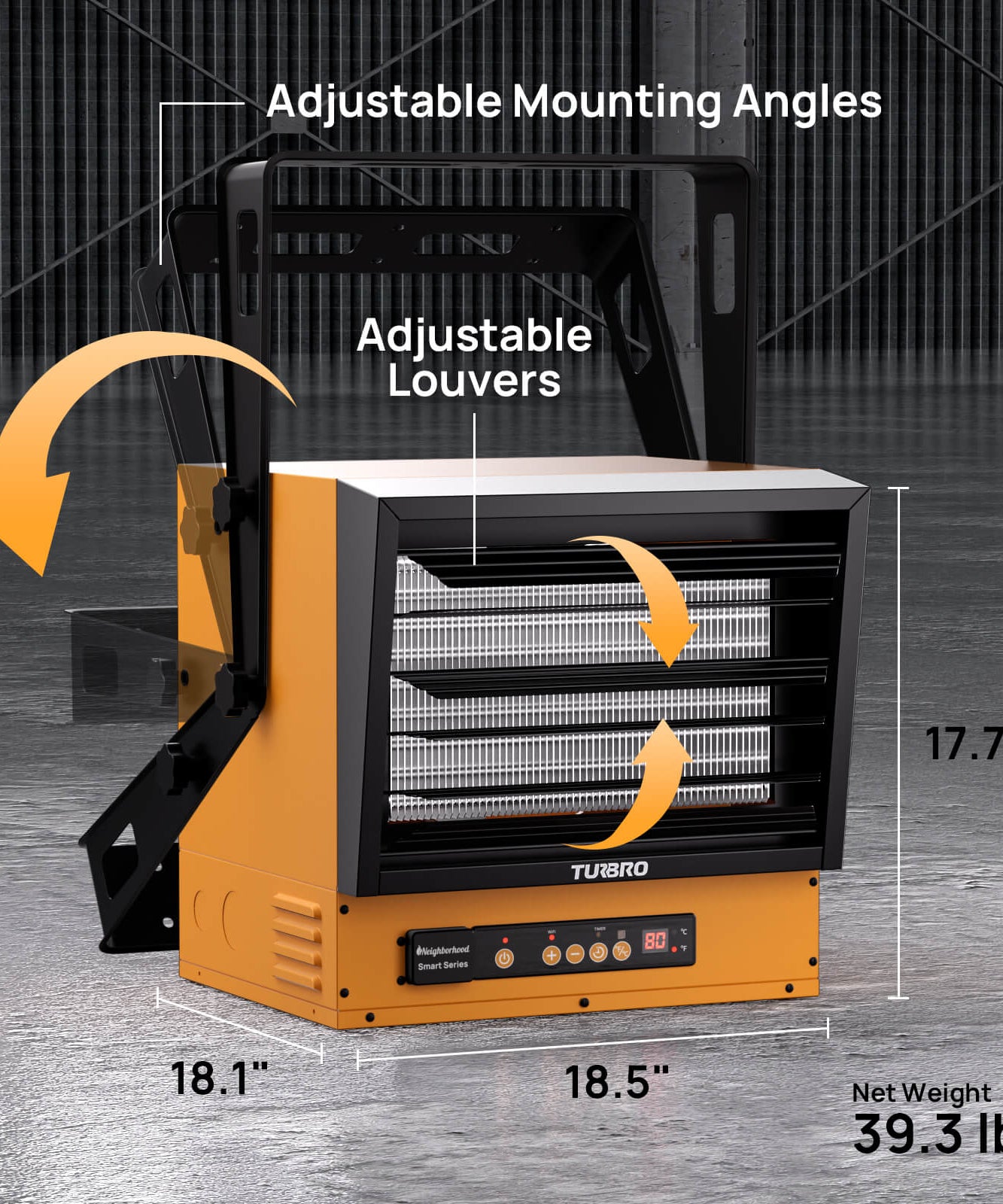 Neighborhood GH10K & GH15K Smart Garage Heater - WiFi Enable
