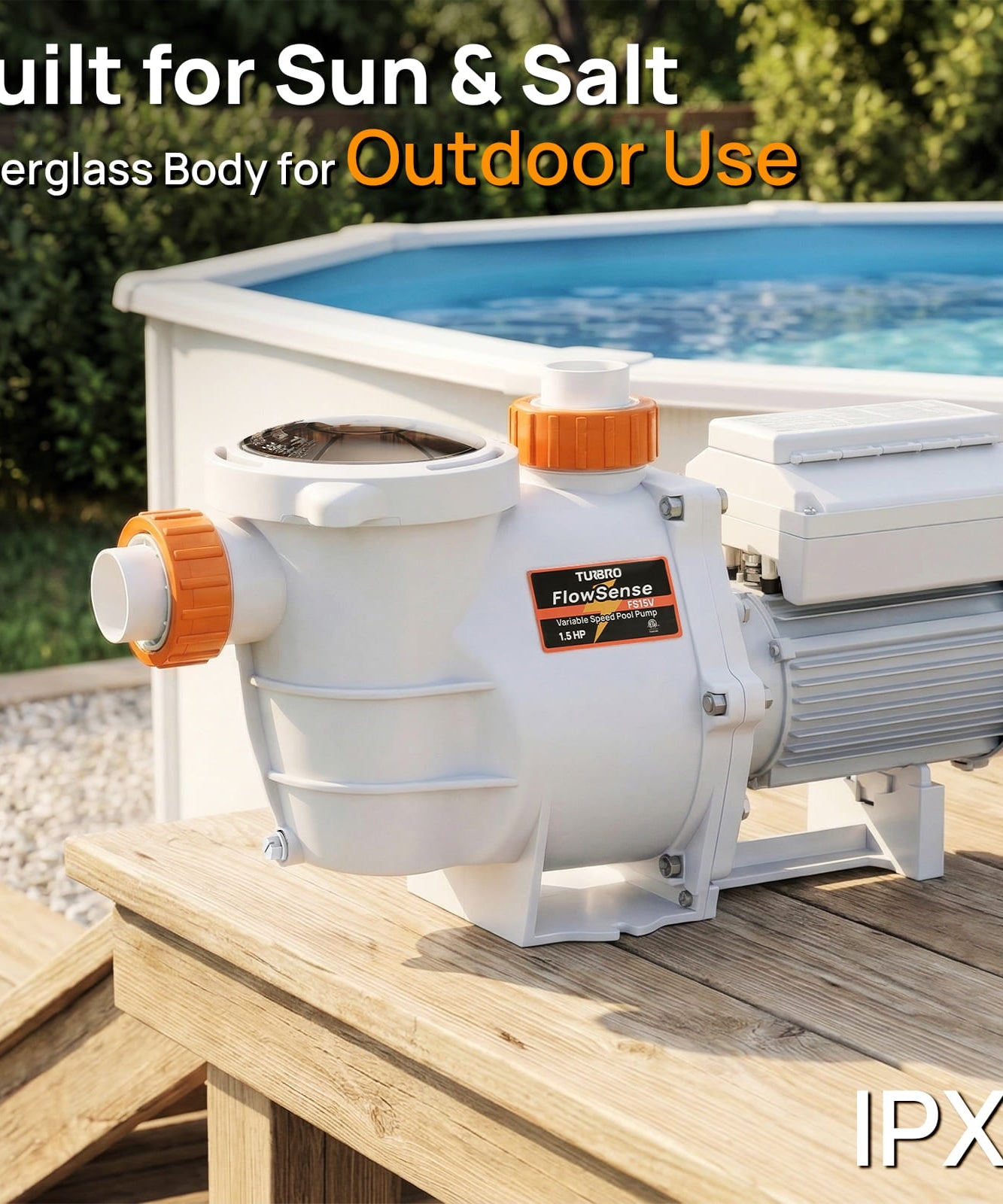 FlowSense Variable Speed Pool Pump, Above-Ground