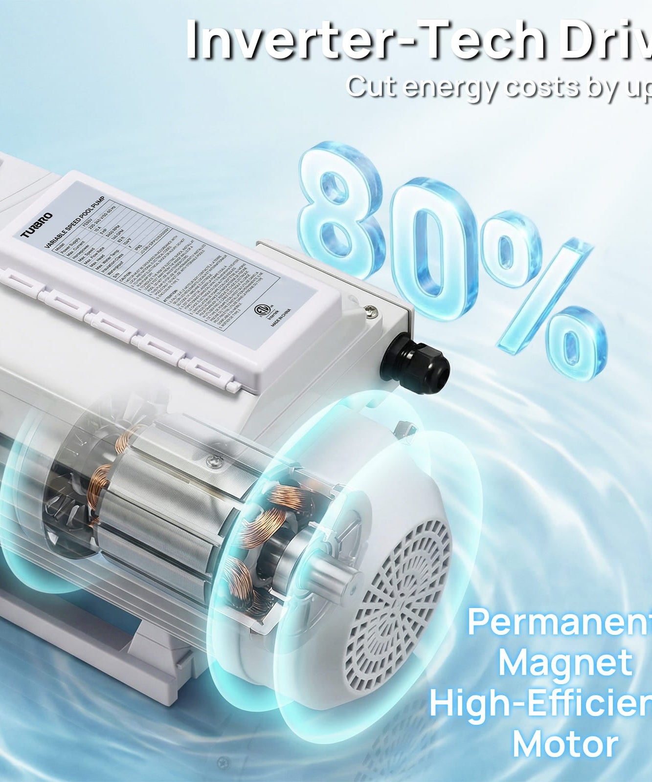 FlowSense Variable Speed Pool Pump, In/Above-Ground