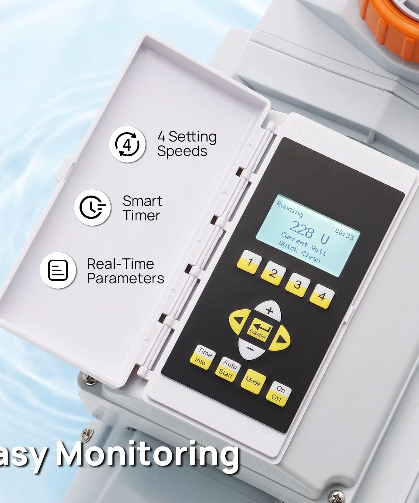 FlowSense Variable Speed Pool Pump, In/Above-Ground