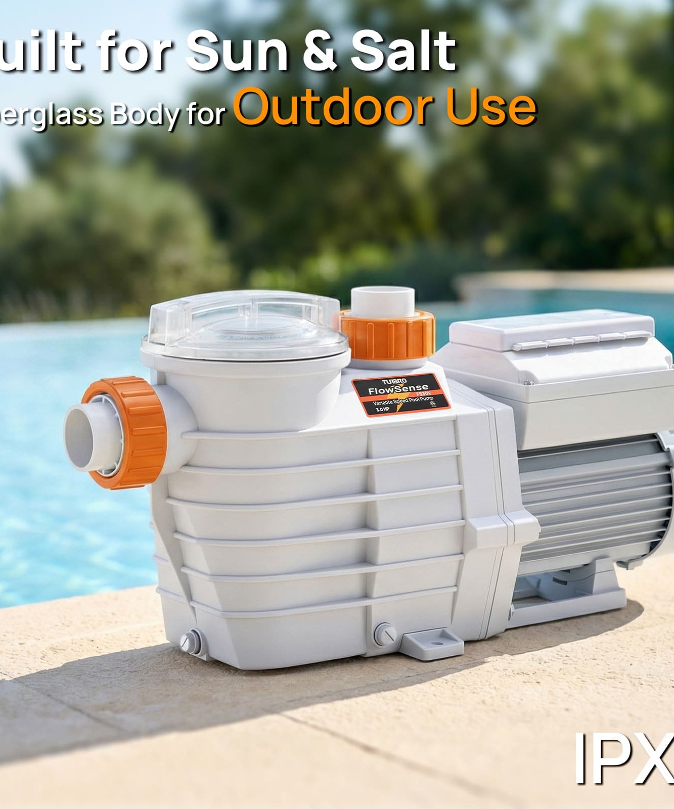 FlowSense Variable Speed Pool Pump, In/Above-Ground