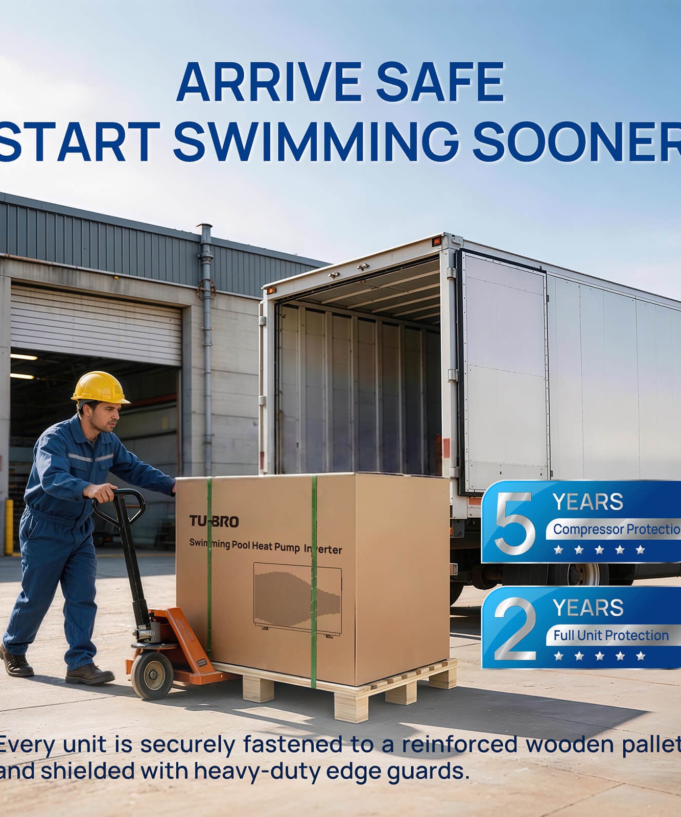 Beluga Inverter Pool Heat Pump, 33K/58K/100K BTU