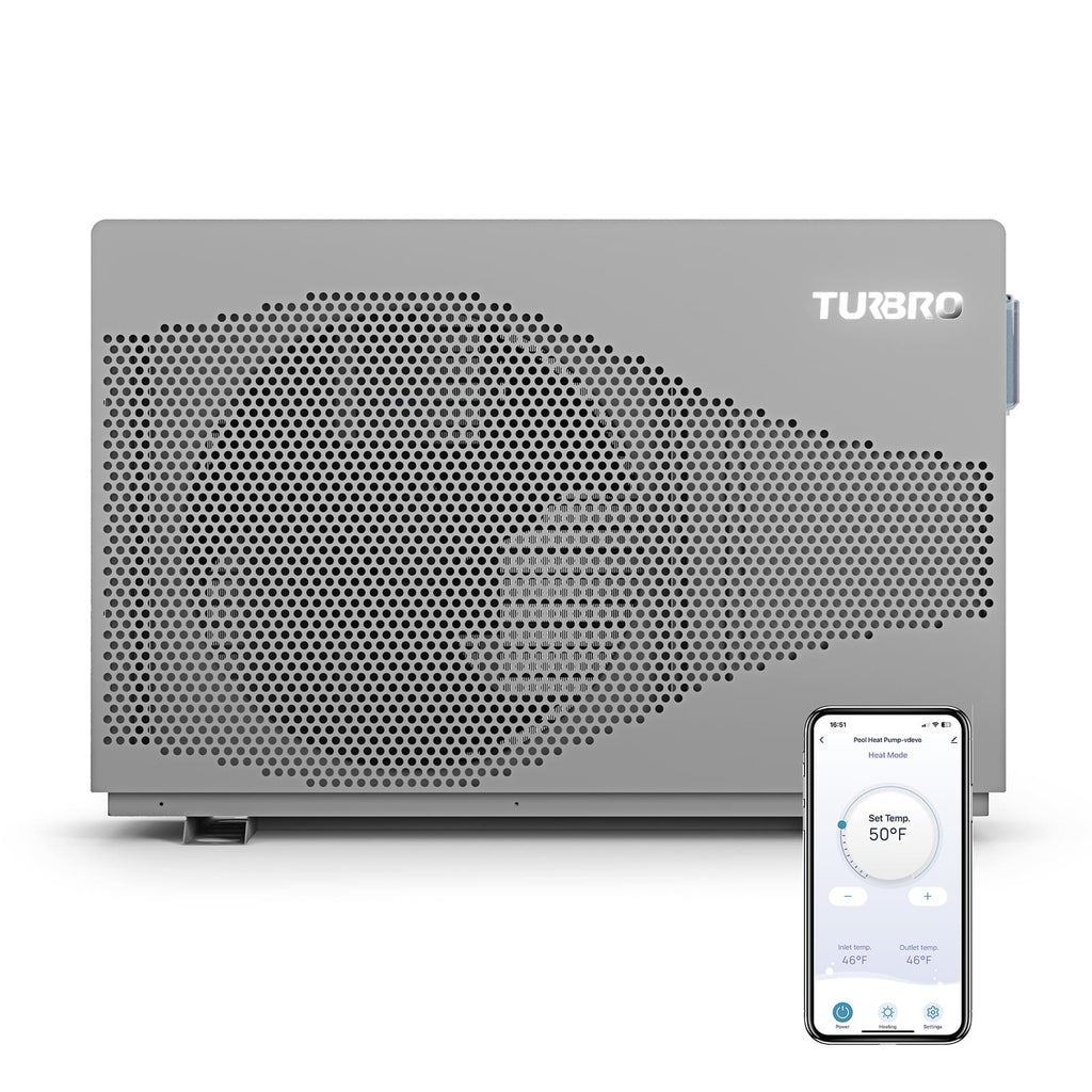 Beluga Inverter Pool Heat Pump, 33K/58K/100K BTU