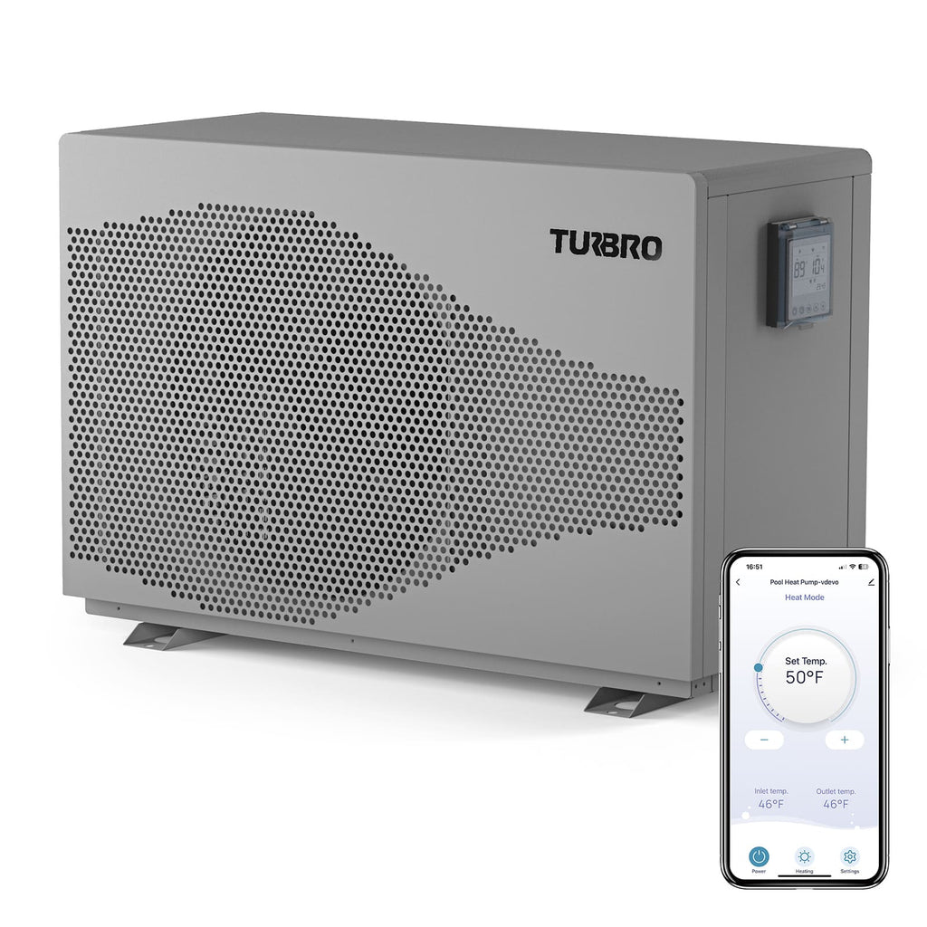 Beluga Inverter Pool Heat Pump, 33K/58K/100K BTU