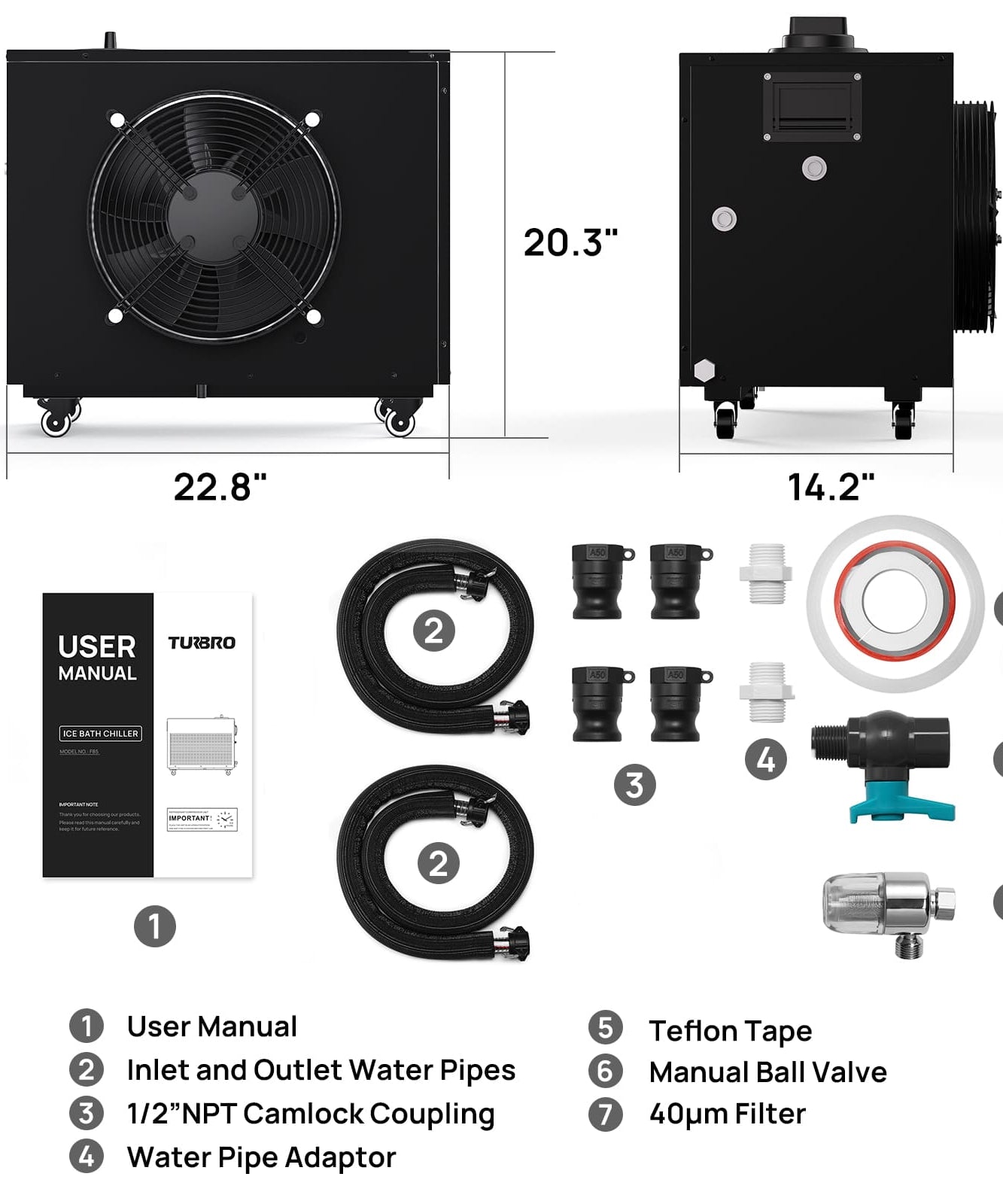 Frostcore Ice Bath Water Chiller for Cold Plunge
