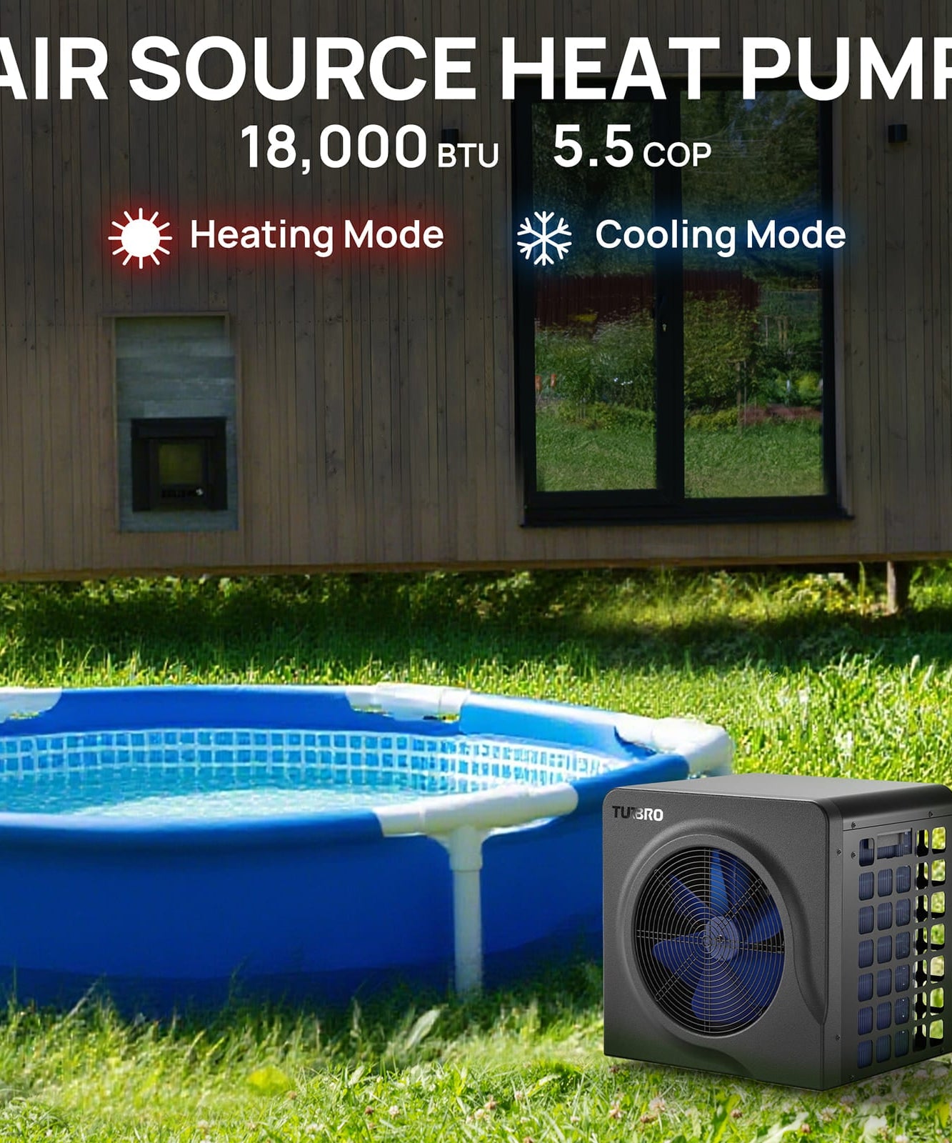 (Open Box) Manatee M18 Swimming Pool Heat Pump
