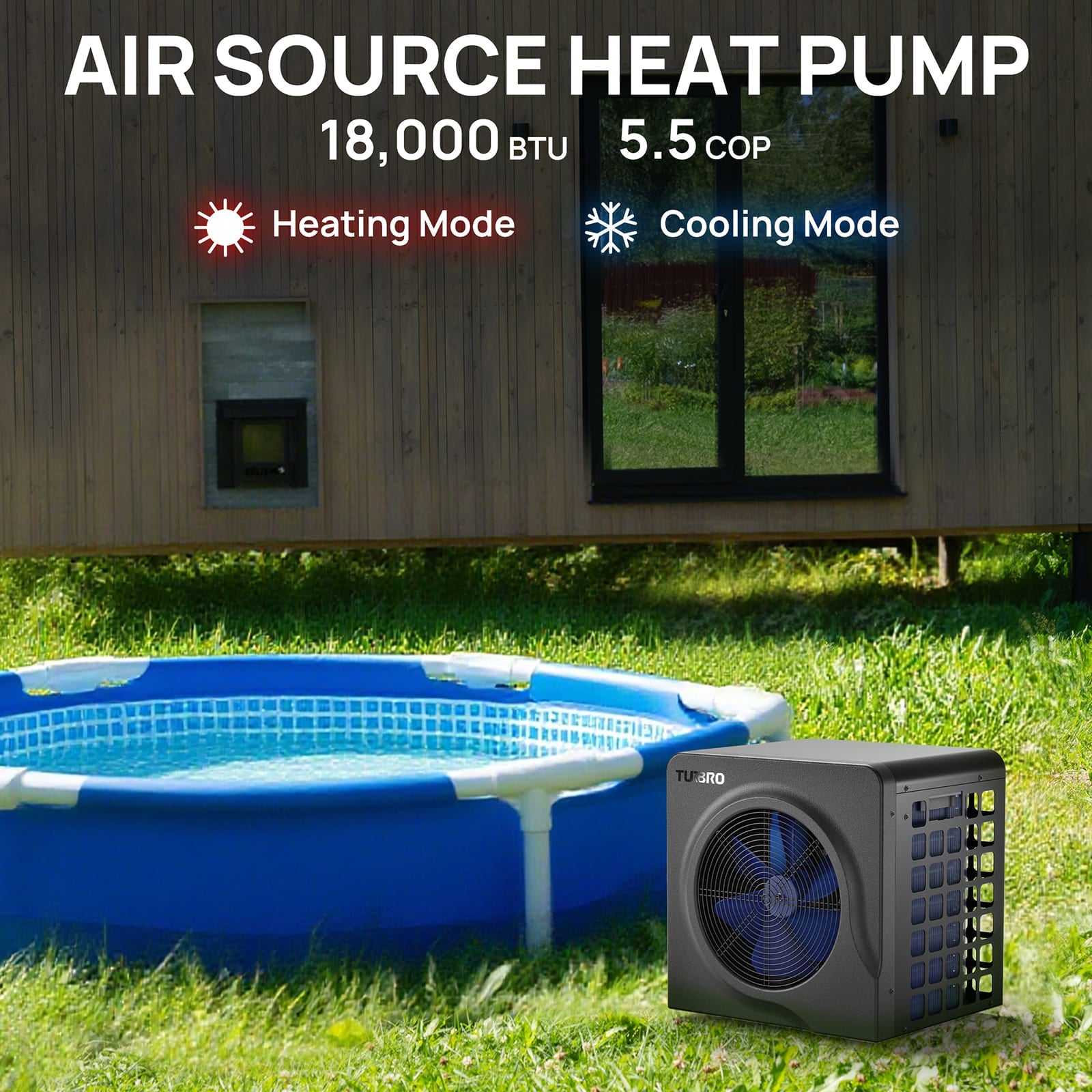 (Open Box) Manatee M18 Swimming Pool Heat Pump