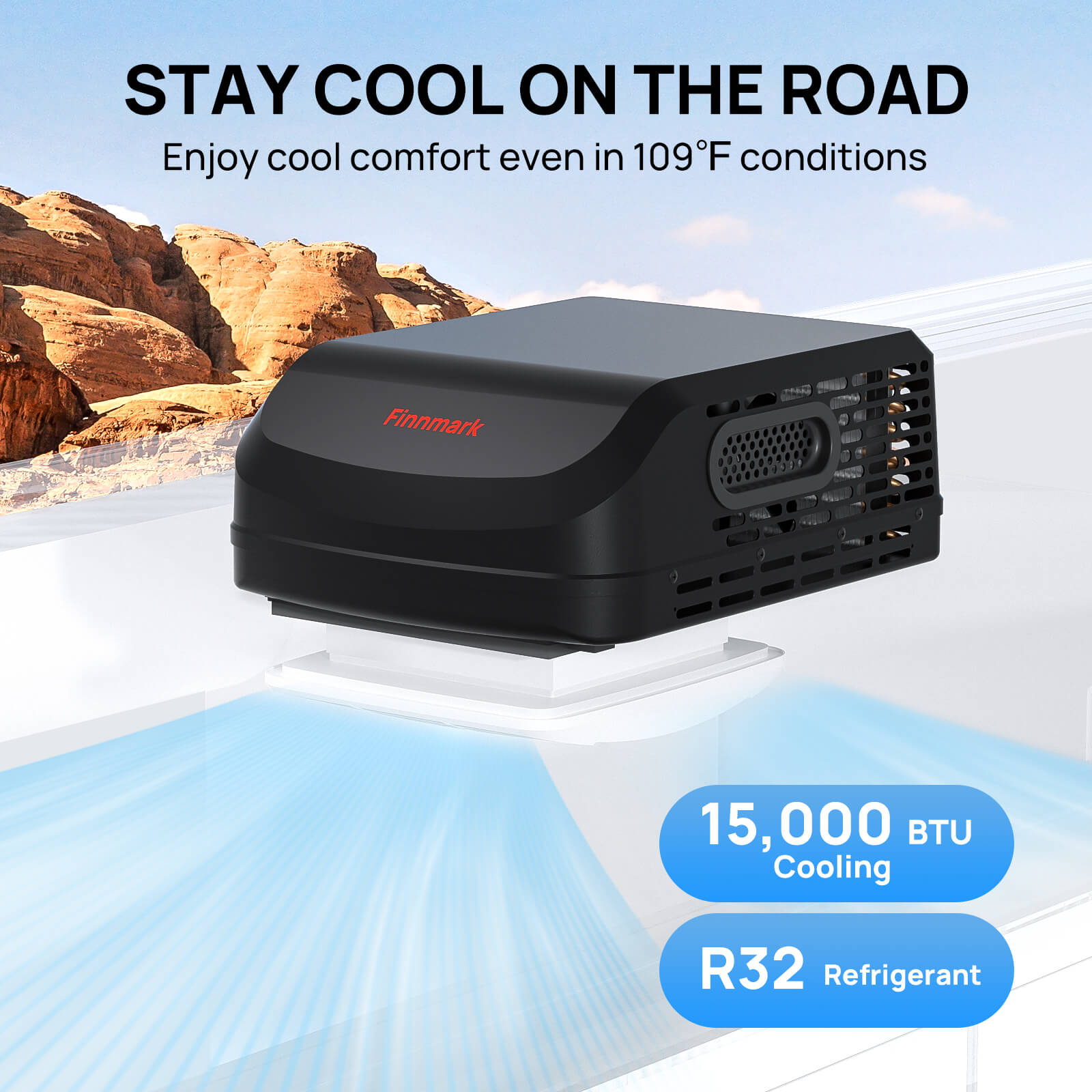 Finnmark 15,000 BTU Rooftop RV Air Conditioner