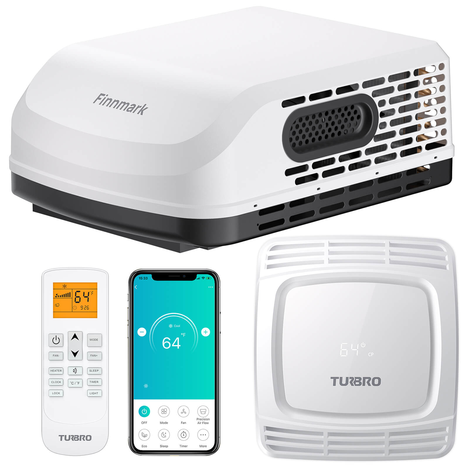 Finnmark 15,000 BTU Rooftop RV Air Conditioner