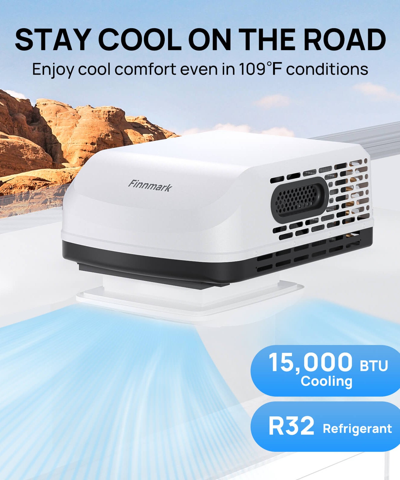 (Open Box) Finnmark 15,000 BTU RV Air Conditioner