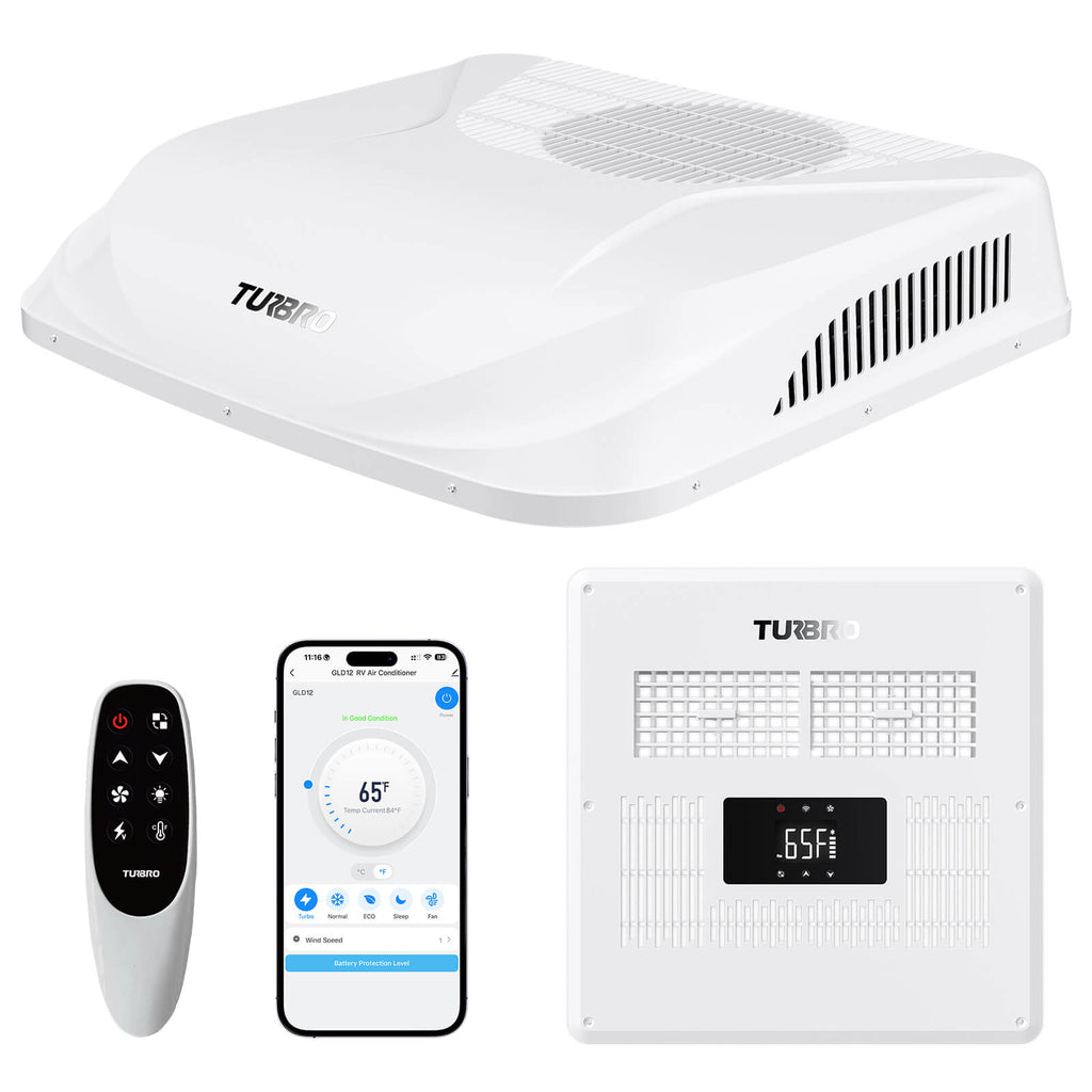 Greenland 12,000 BTU 12V DC Inverter Rooftop RV Air Conditioner