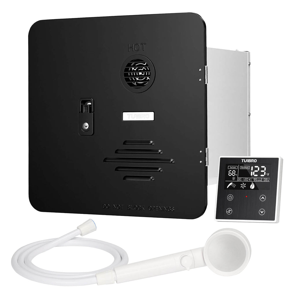 Rotorua 65K BTU RV Tankless Propane Water Heater with Door