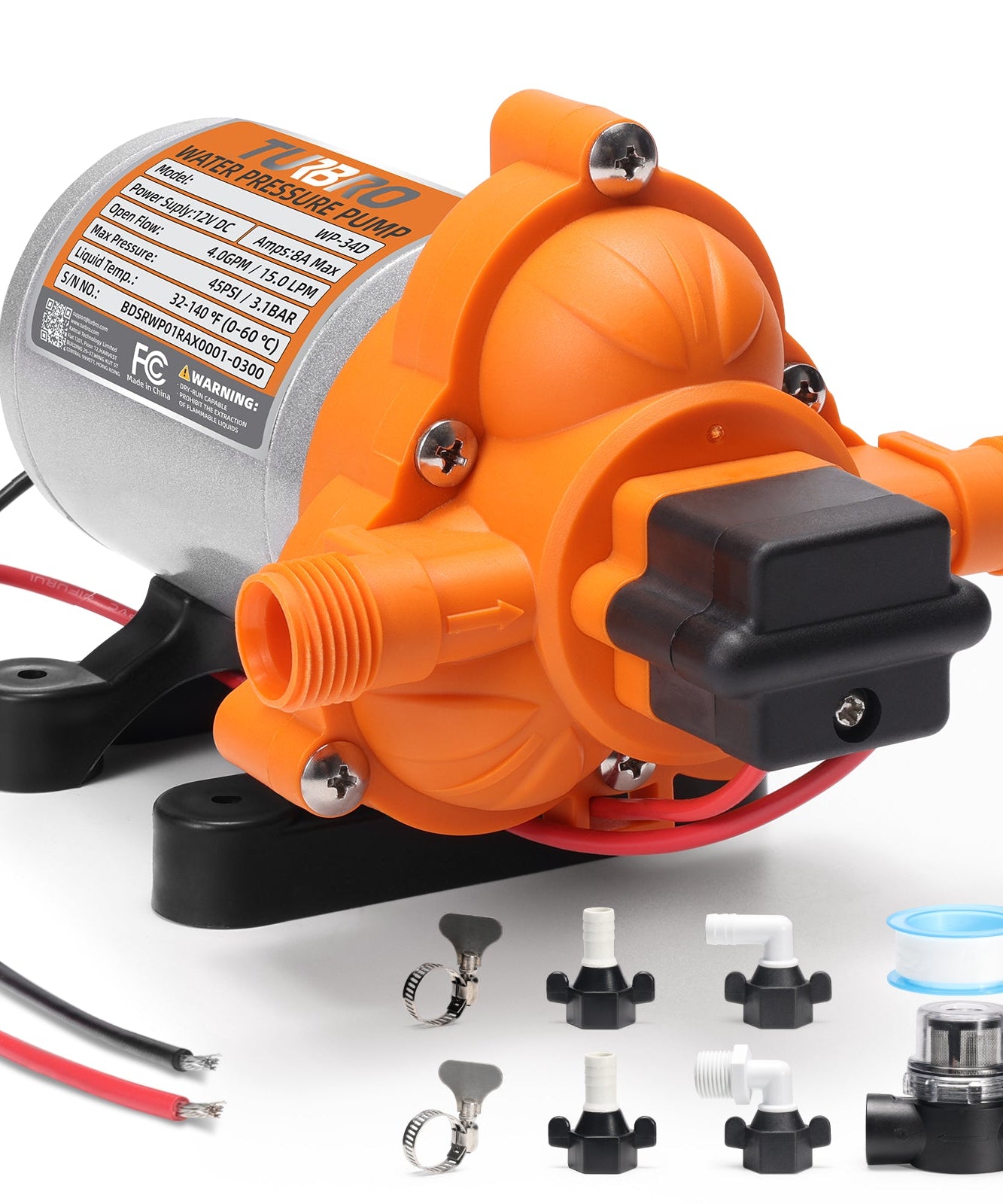 Rotorua RV Diaphragm Water Pressure Pump