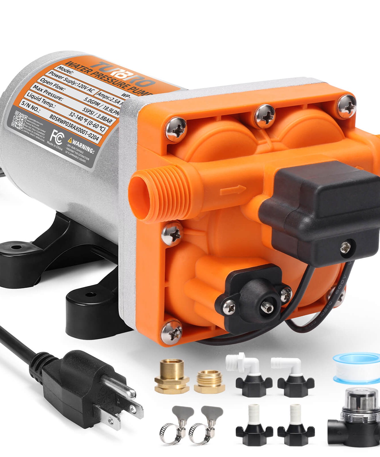 Rotorua RV Diaphragm Water Pressure Pump