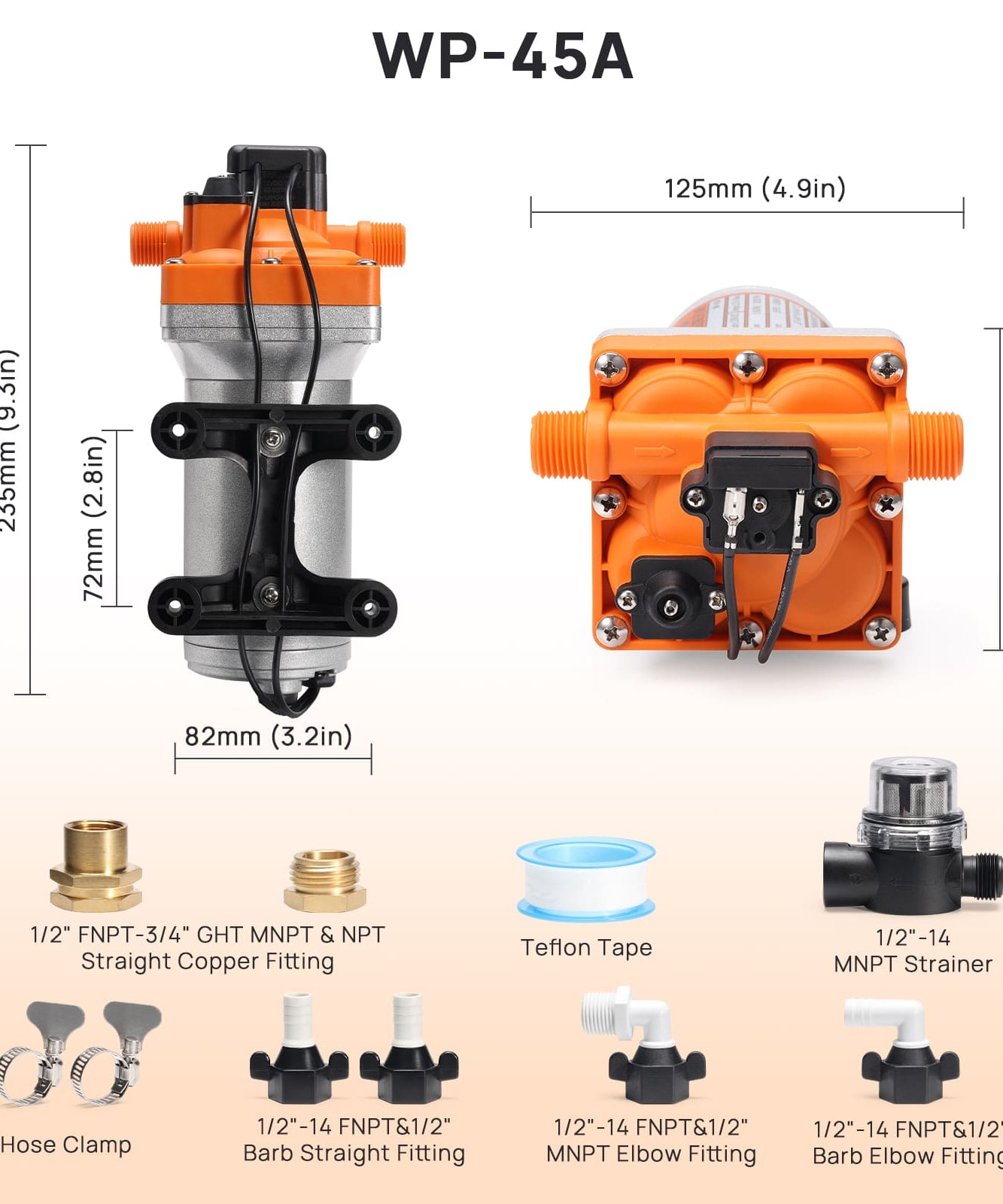Rotorua RV Diaphragm Water Pressure Pump