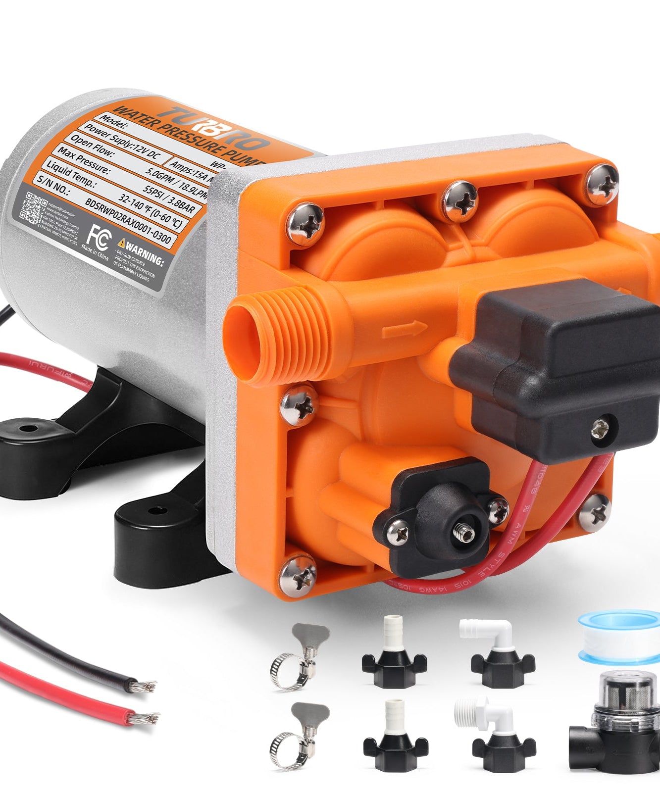 Rotorua RV Diaphragm Water Pressure Pump