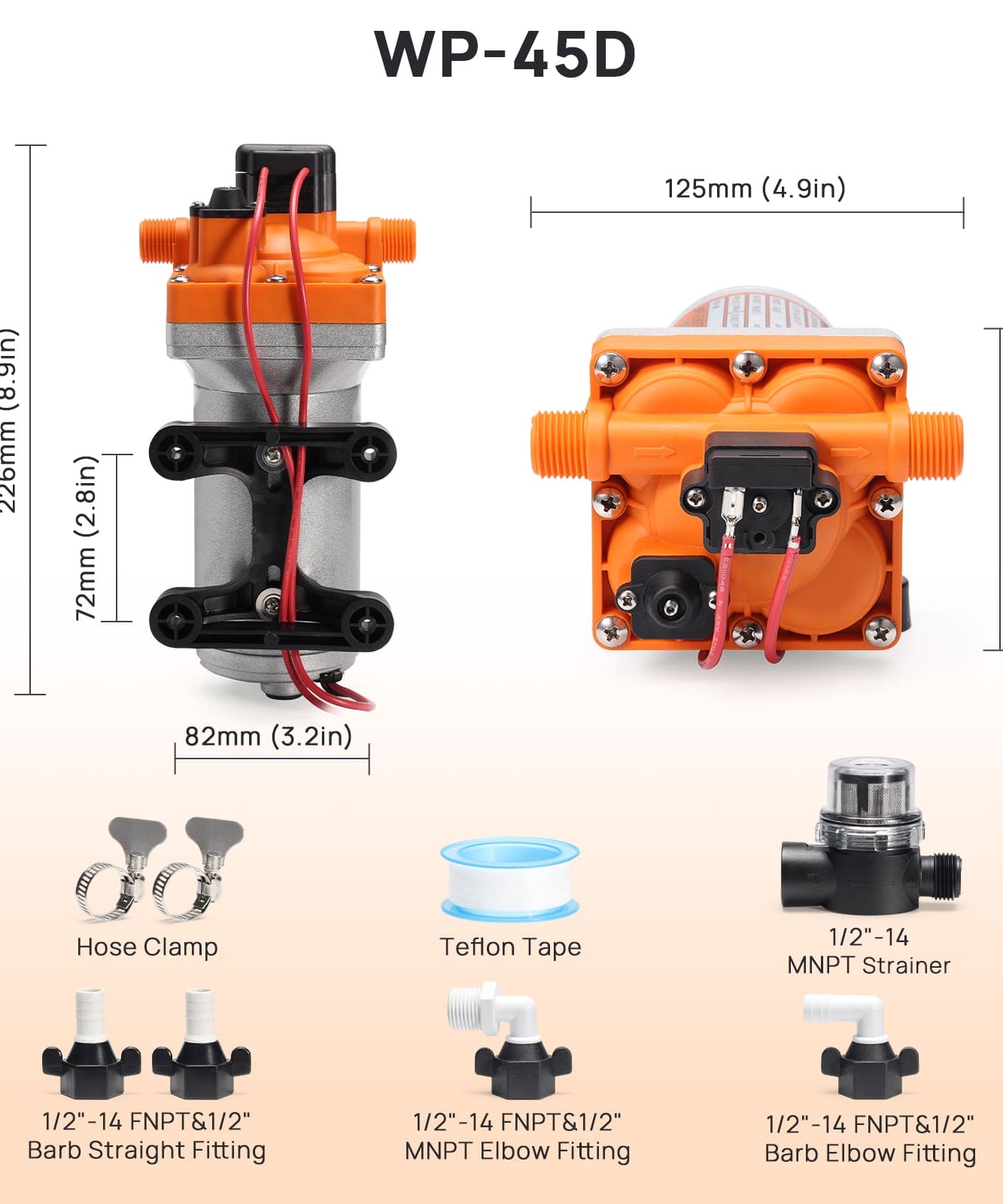 Rotorua RV Diaphragm Water Pressure Pump