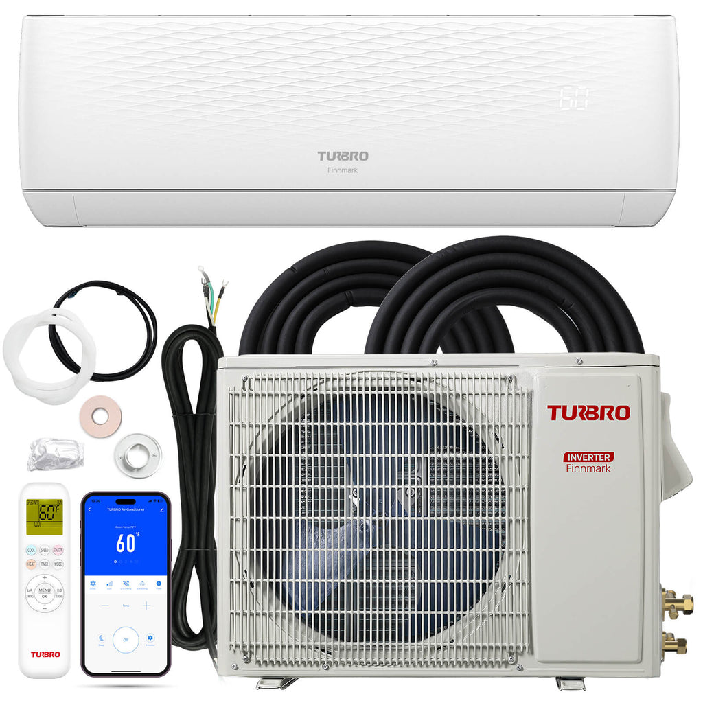 Finnmark 9,000 BTU Single Zone Mini Split AC (R32)