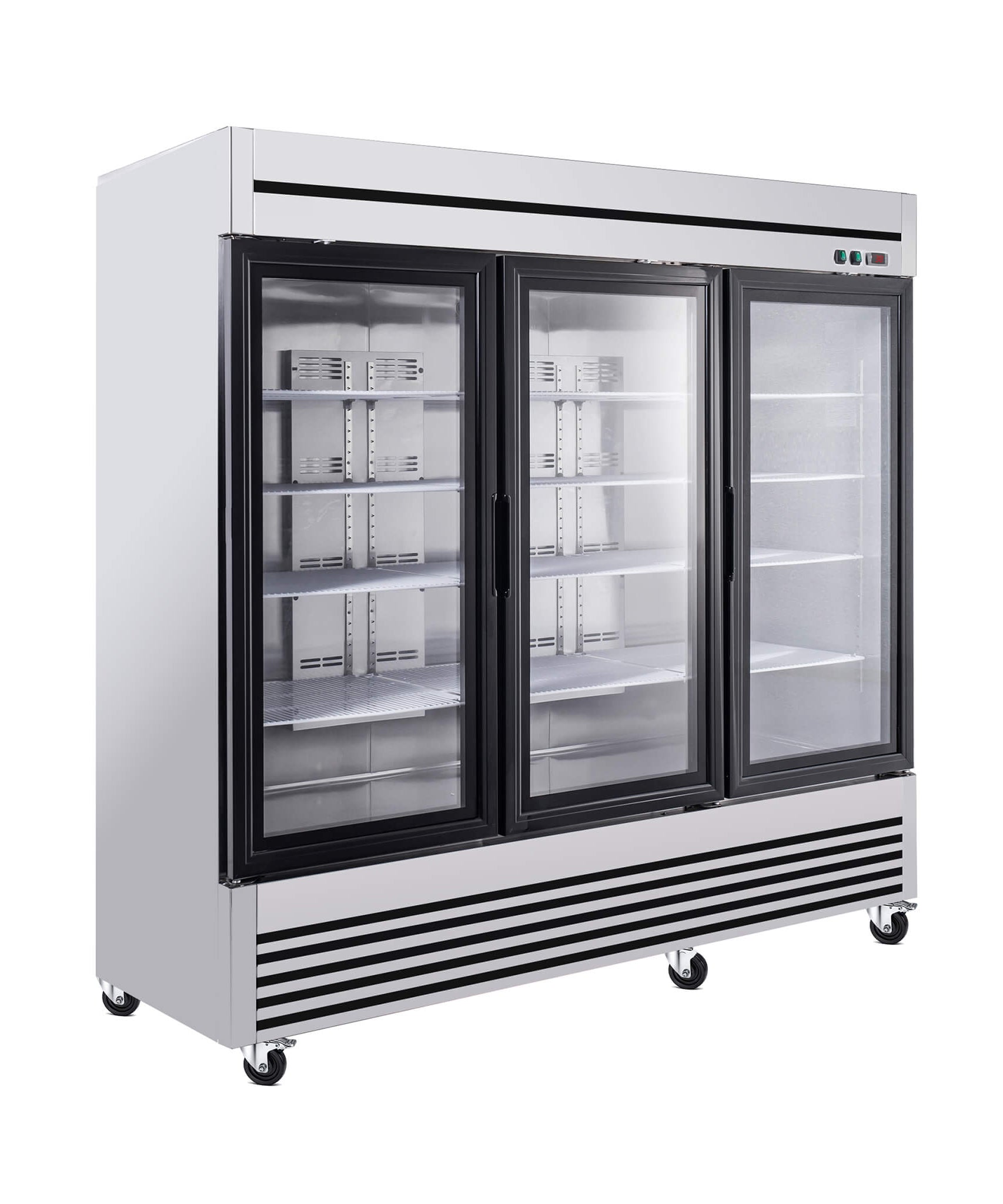 72 Cu.Ft Triple-Door Stainless Steel Commercial Reach-In Display Refrigerator (SAK26394)