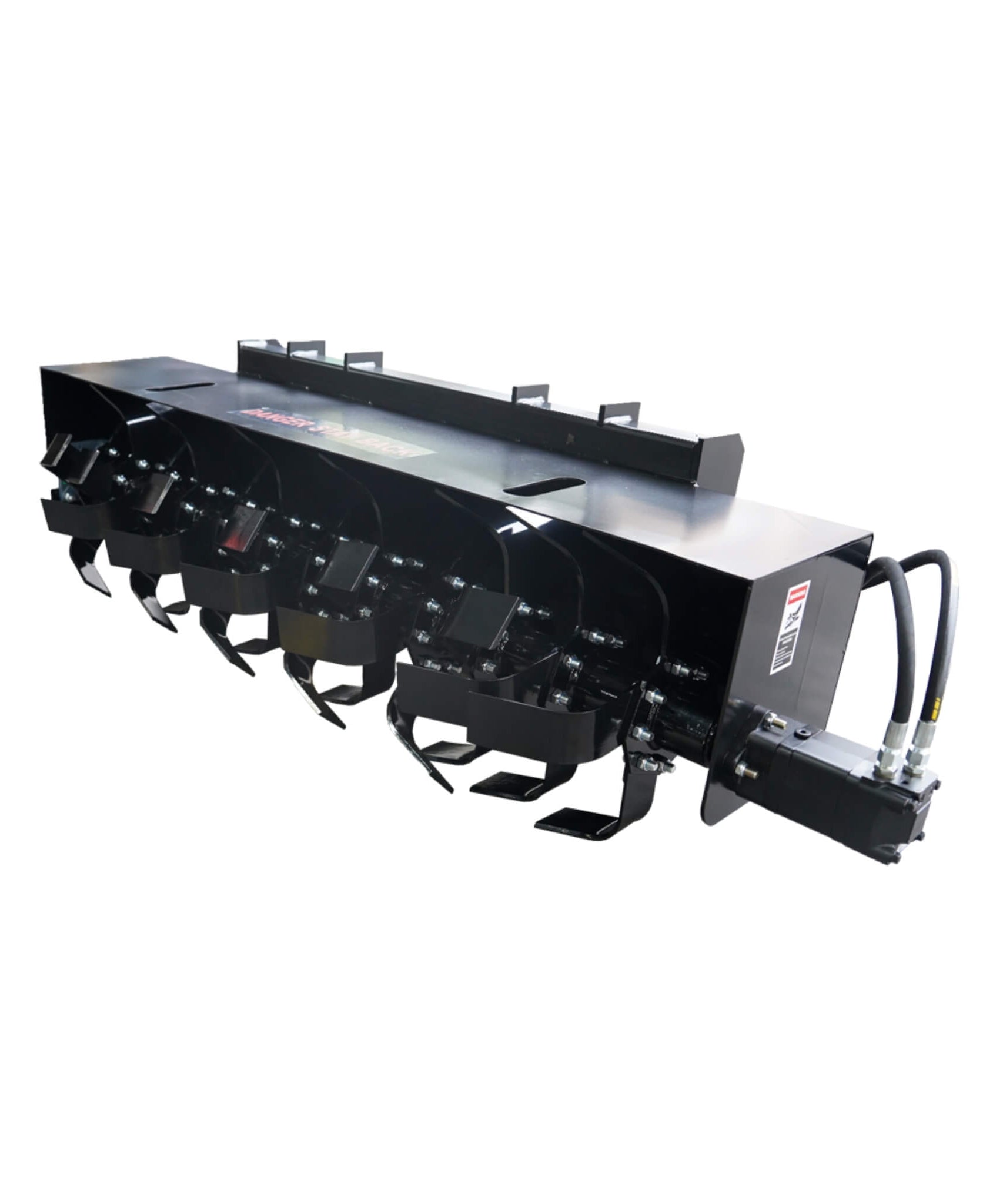 72-Inch Heavy Duty Hydraulic Skid Steer Soil Cultivator Roto Tiller Attachment (SAK45187)