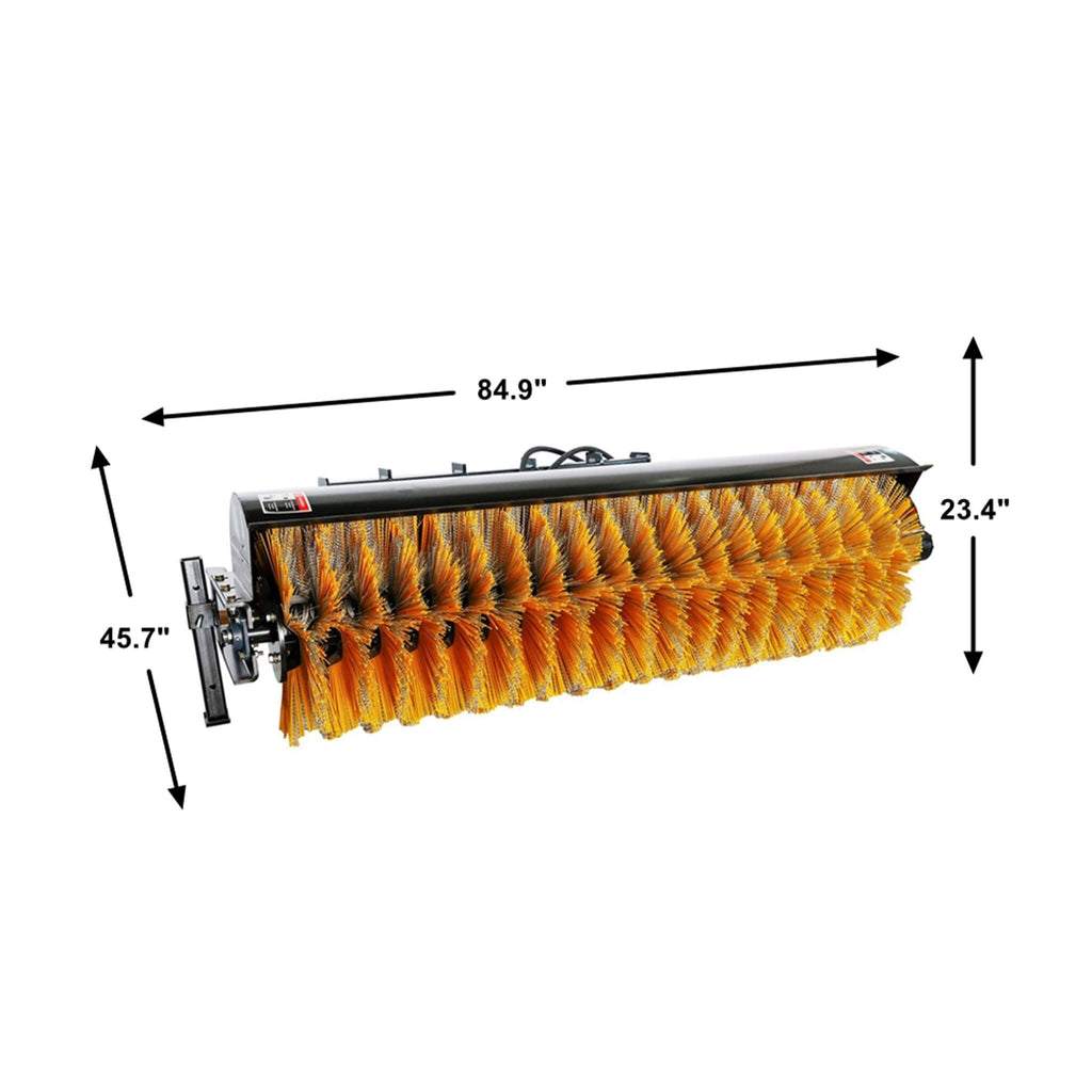 72-Inch Heavy-Duty Skid Steer Hydraulic Rotary Angle Broom Sweeper (SAK97846)