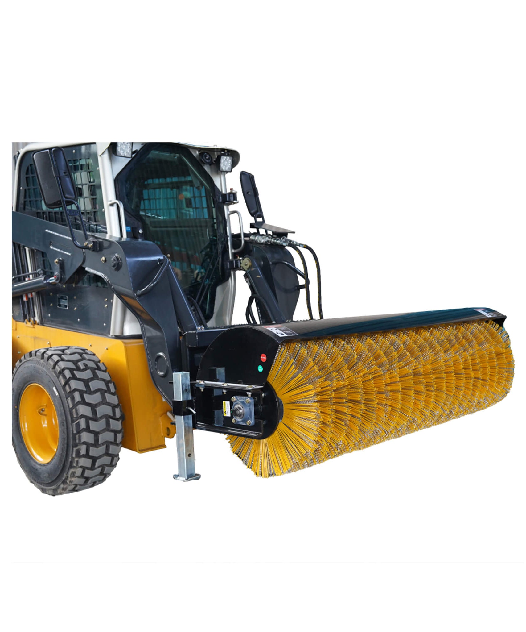 72-Inch Heavy-Duty Skid Steer Hydraulic Rotary Angle Broom Sweeper (SAK97846)
