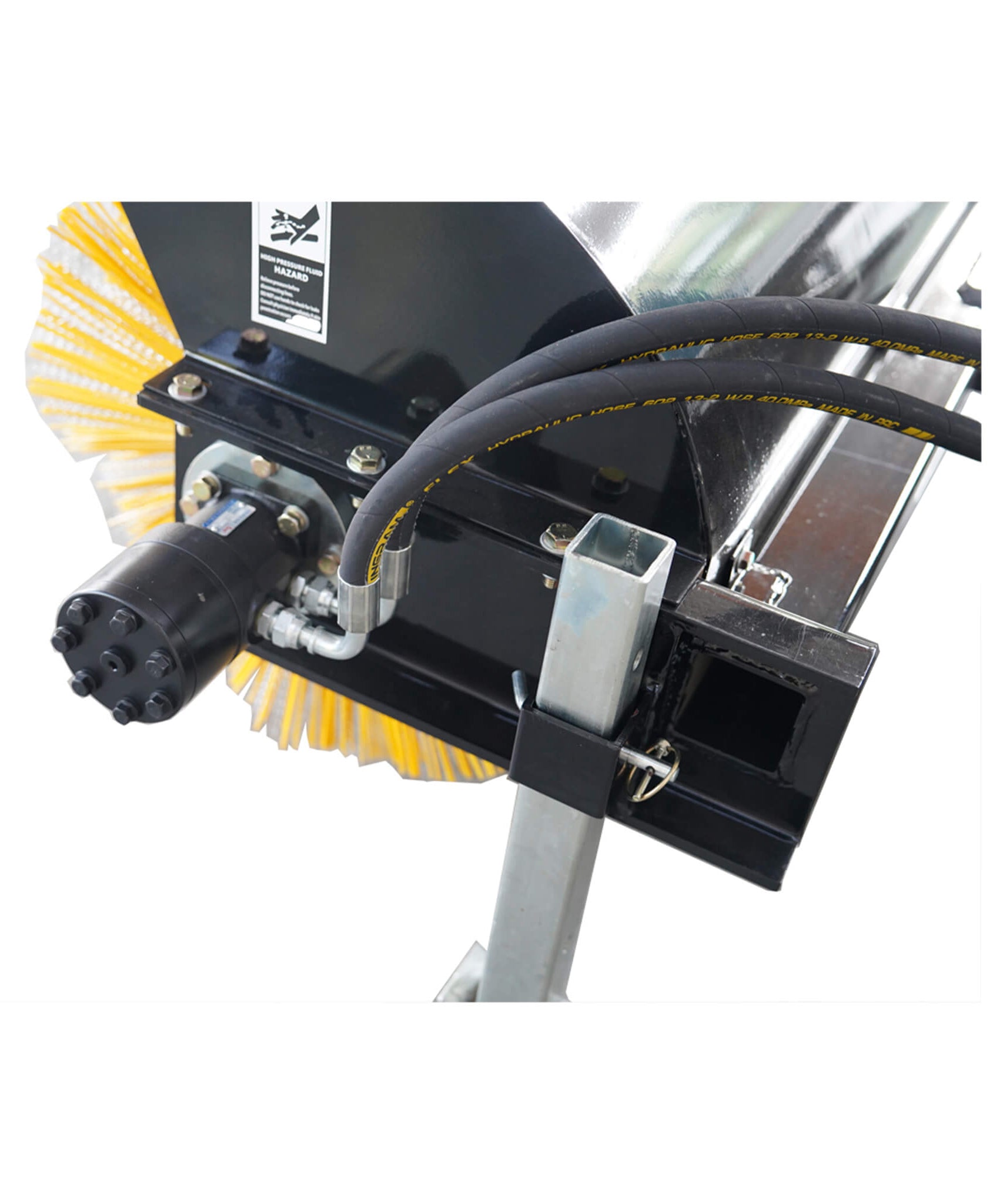 72-Inch Heavy-Duty Skid Steer Hydraulic Rotary Angle Broom Sweeper (SAK97846)