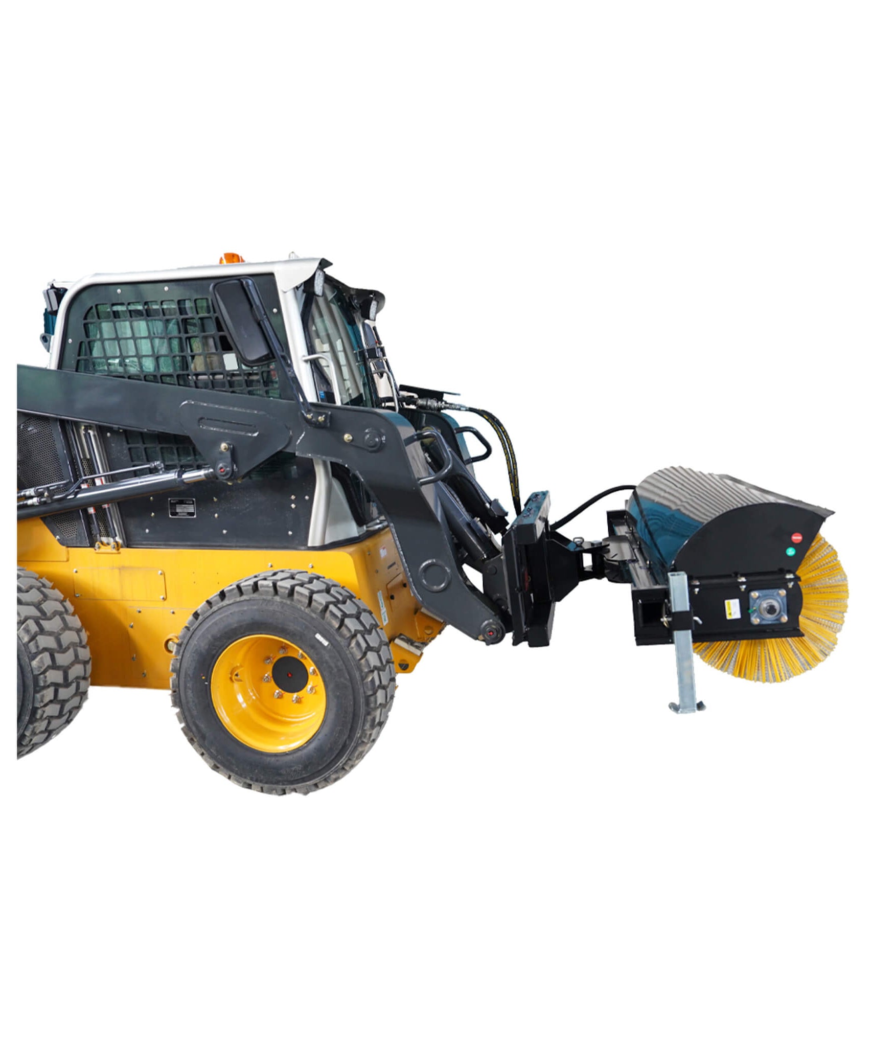 72-Inch Heavy-Duty Skid Steer Hydraulic Rotary Angle Broom Sweeper (SAK97846)