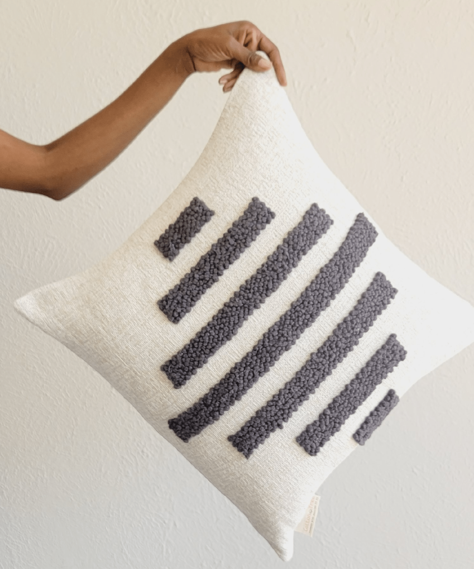 Slatted Diamond Throw Pillow