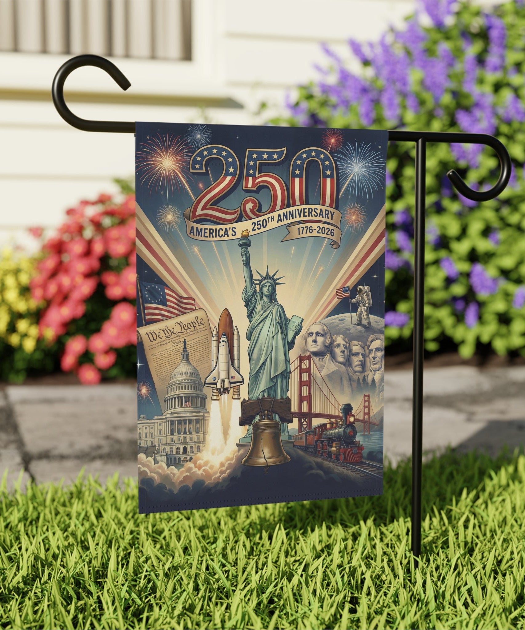 Amerika's 250. Jubiläum Gartenfahne & Hausbanner