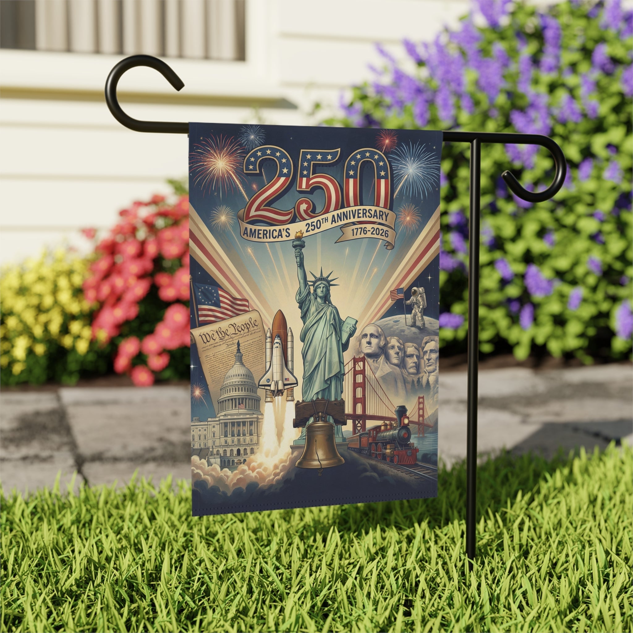 Amerika's 250. Jubiläum Gartenfahne & Hausbanner