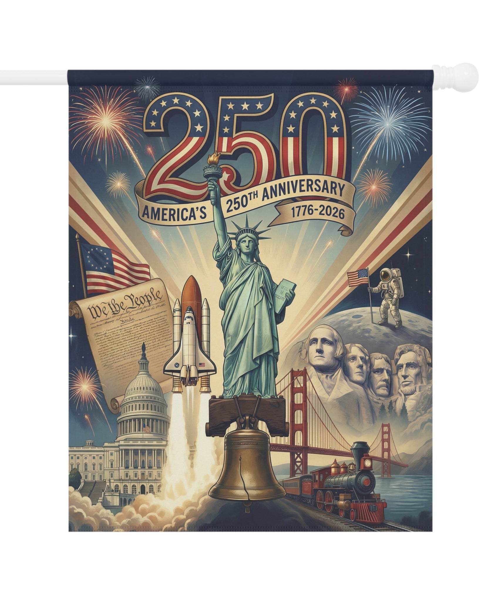 Amerika's 250. Jubiläum Gartenfahne & Hausbanner