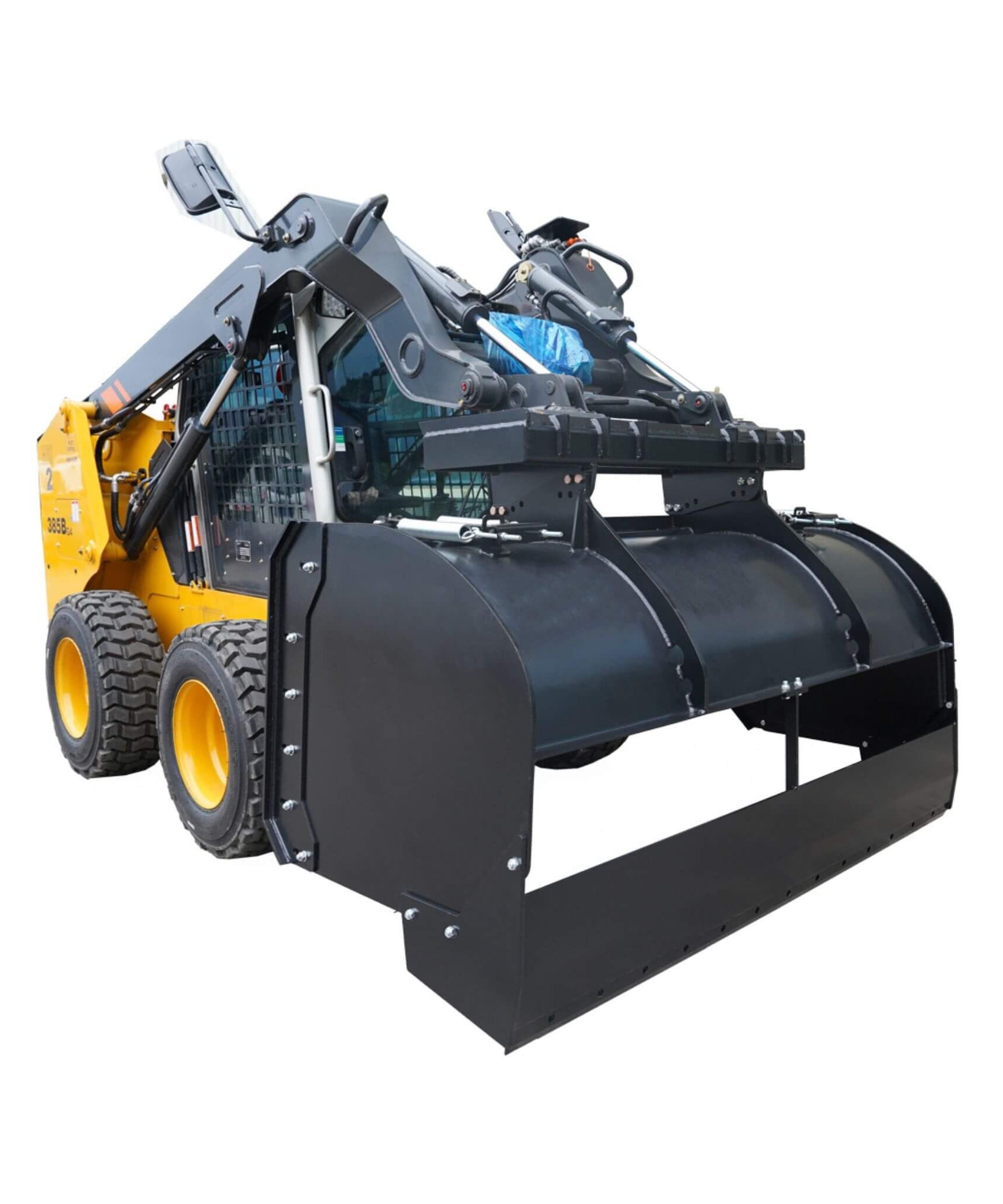 74-Inch Heavy-Duty Skid Steer Trip Edge Snow Pusher Attachment (SAK34098)